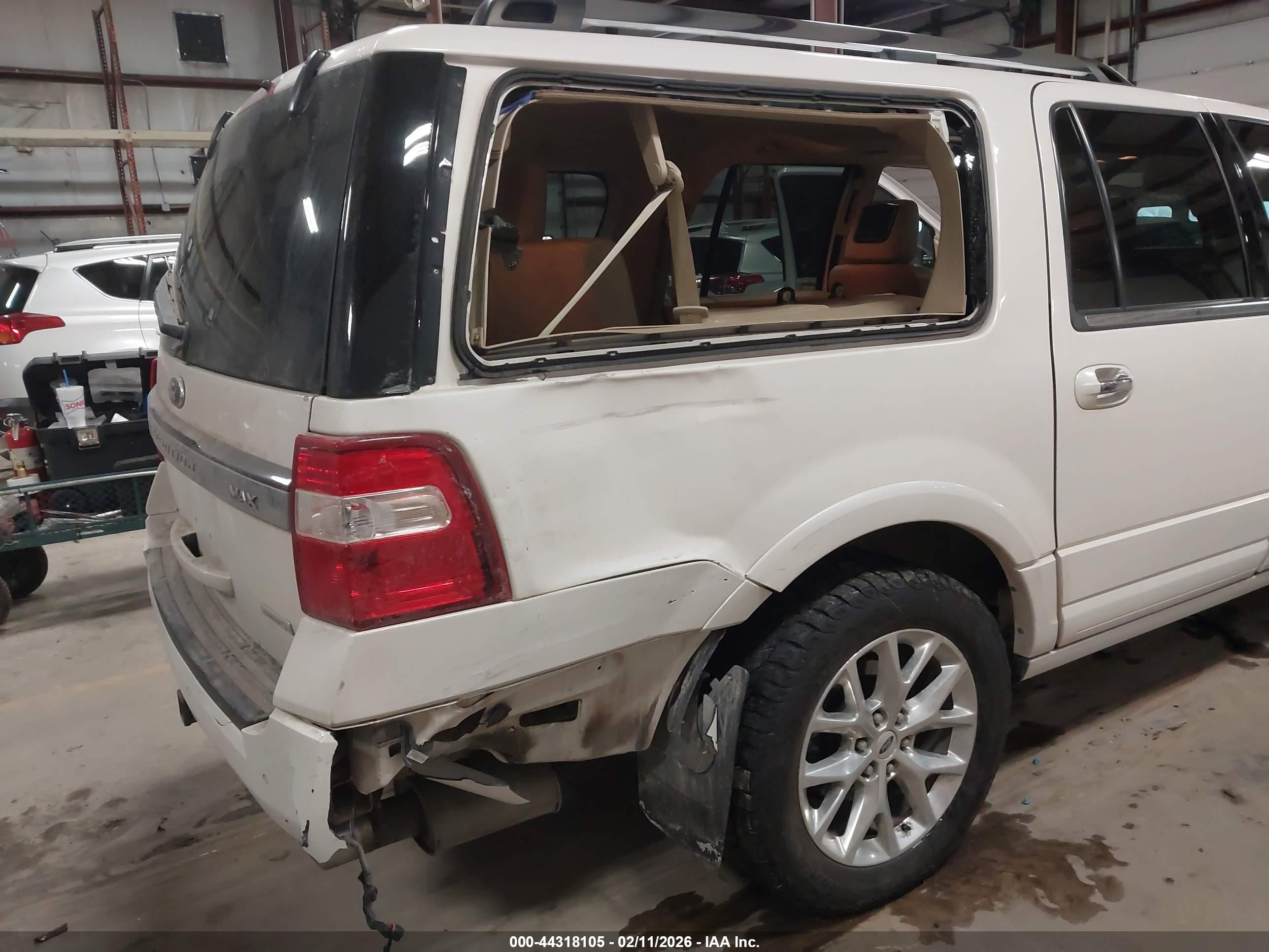 2015 Ford Expedition Max Limited White vin: 1FMJK2AT2FEF12000