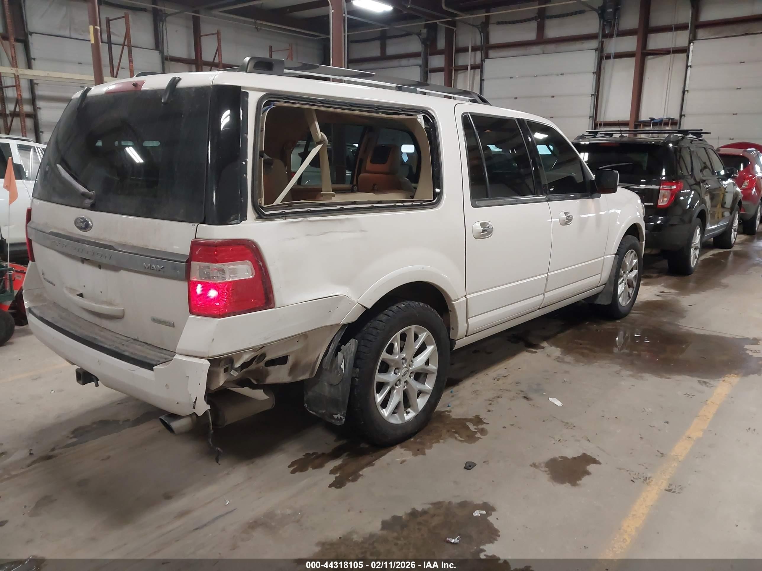 2015 Ford Expedition Max Limited White vin: 1FMJK2AT2FEF12000