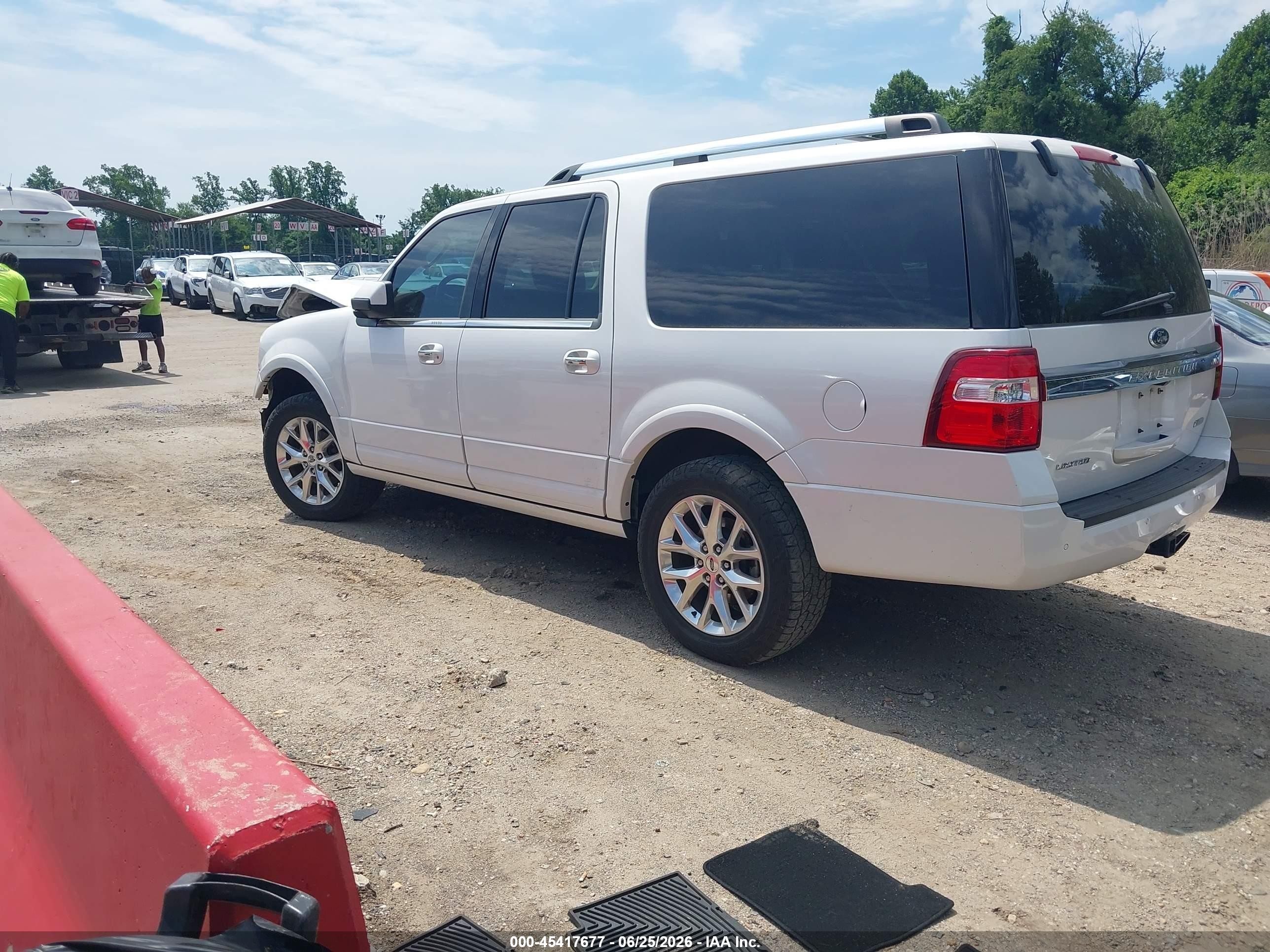 2015 Ford Expedition El Limited White vin: 1FMJK2AT2FEF32344