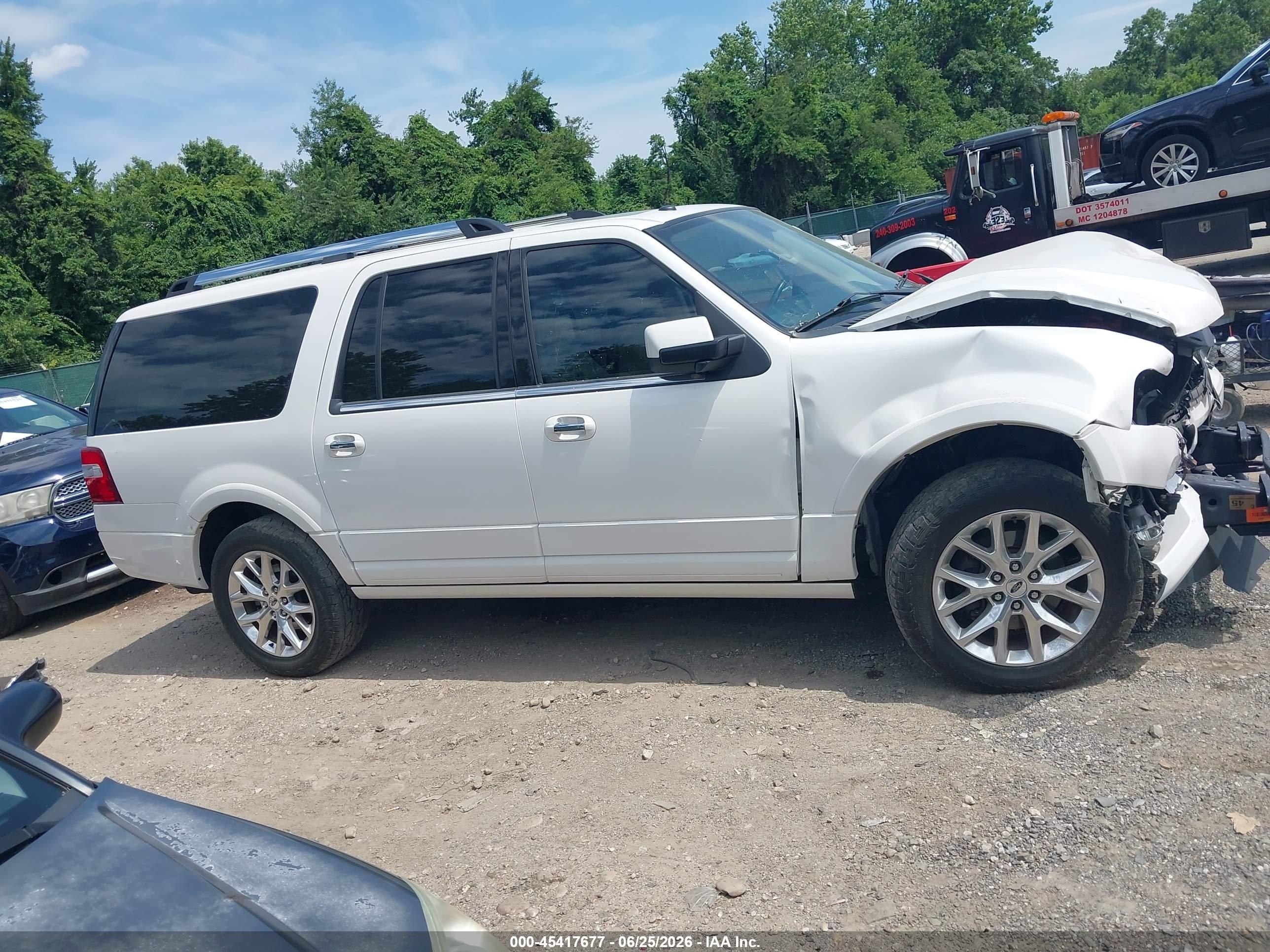 2015 Ford Expedition El Limited White vin: 1FMJK2AT2FEF32344
