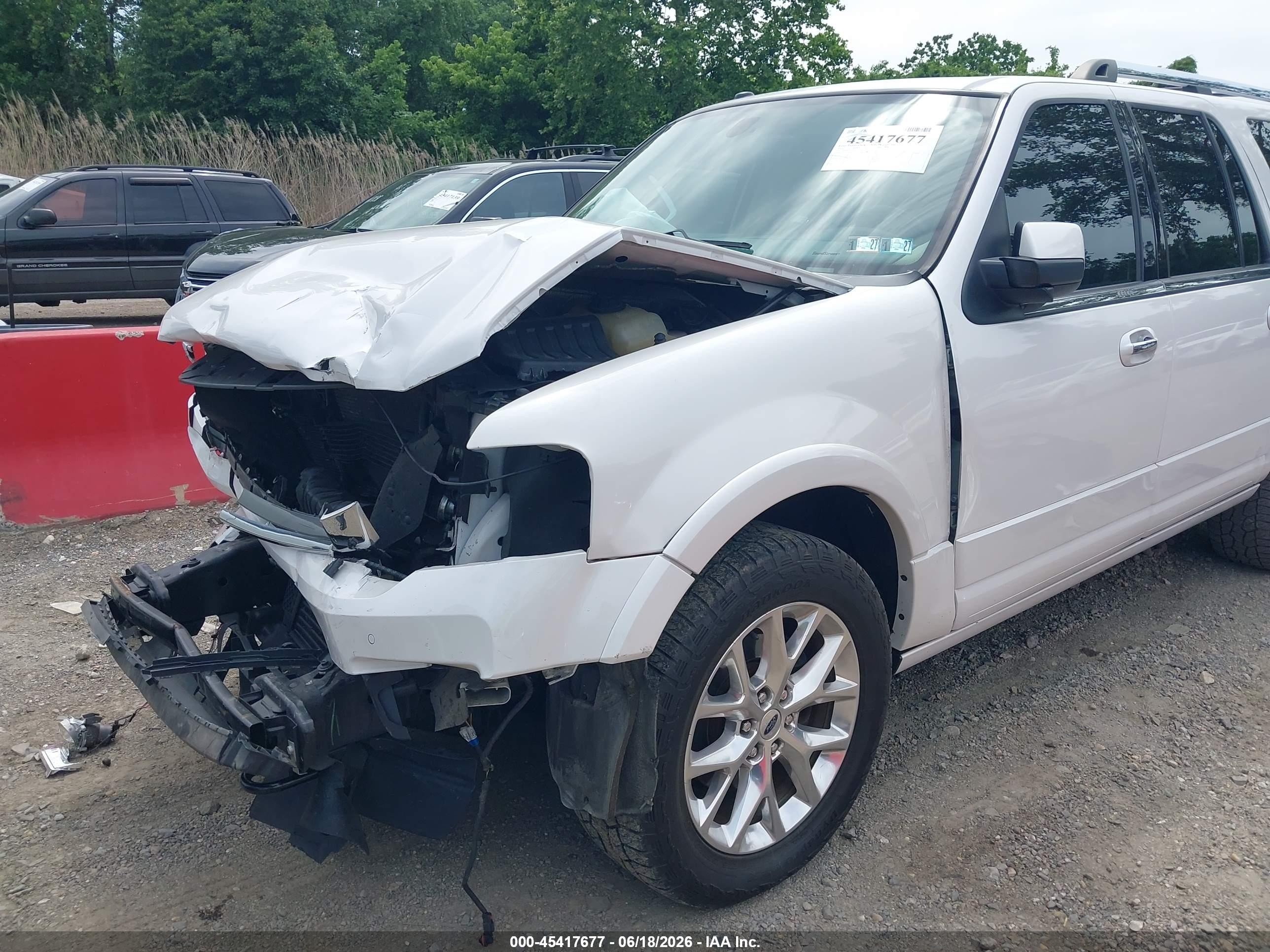 2015 Ford Expedition El Limited White vin: 1FMJK2AT2FEF32344