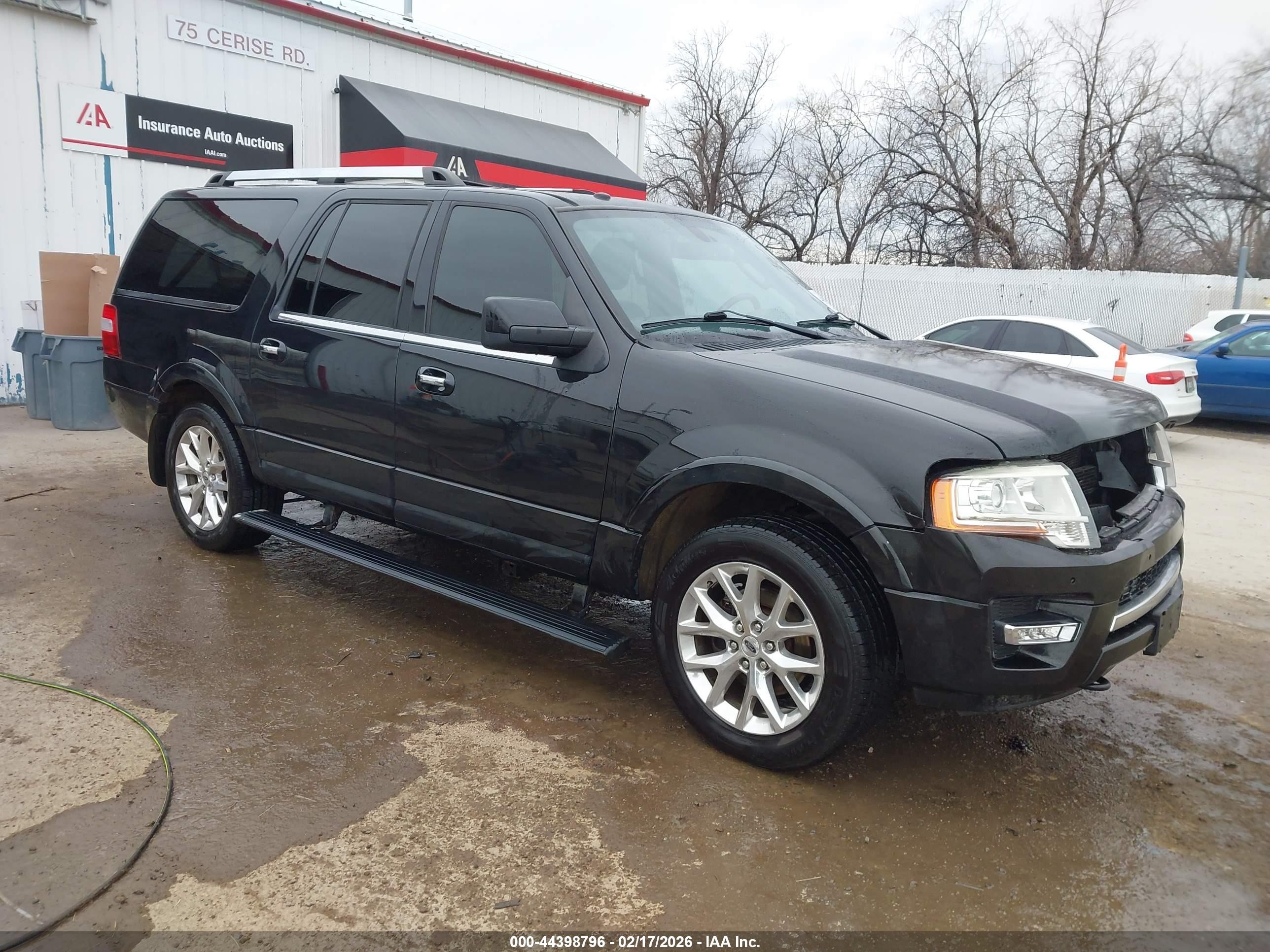 2015 Ford Expedition Max Limited Black vin: 1FMJK2AT5FEF07731