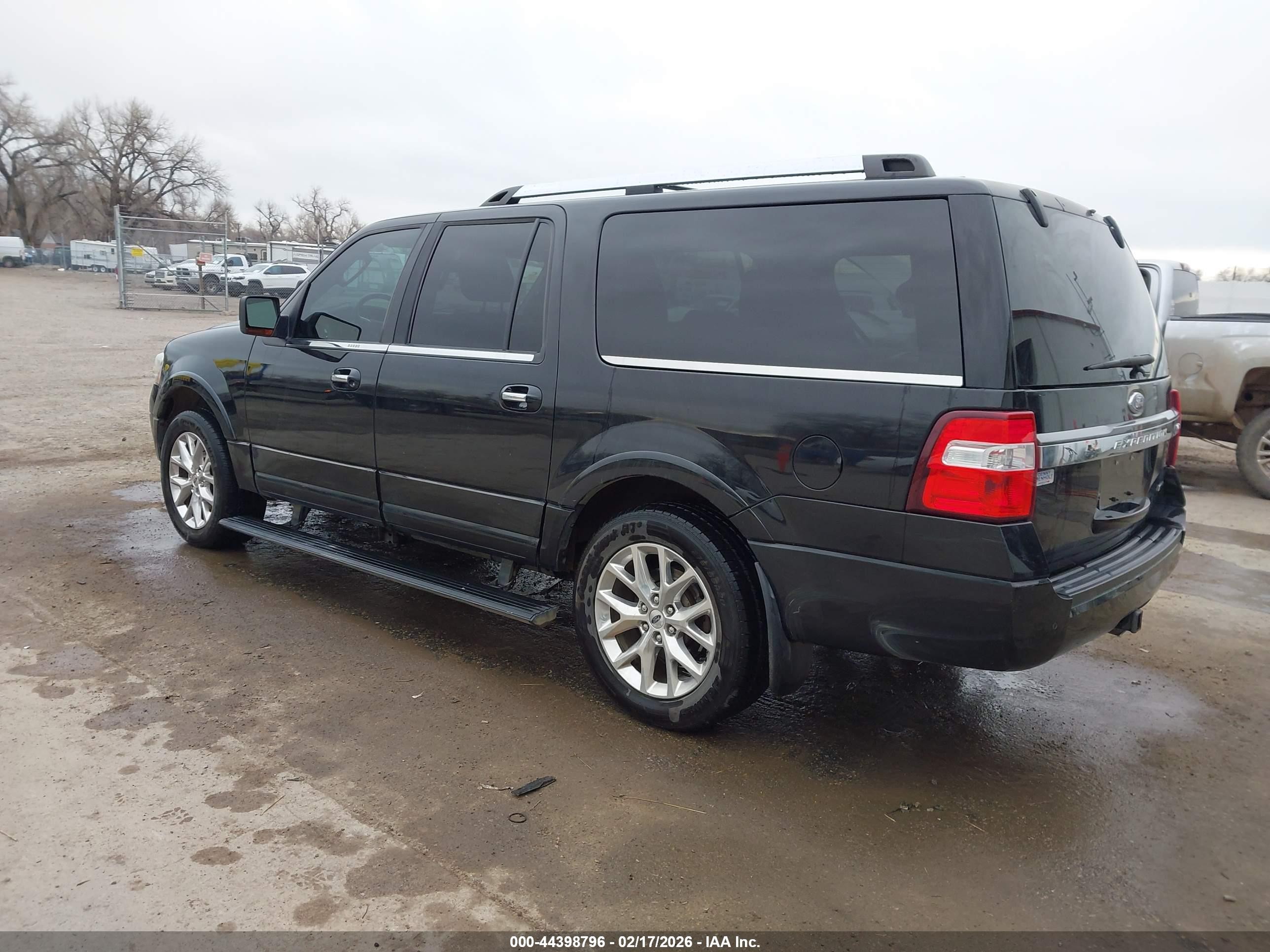 2015 Ford Expedition Max Limited Black vin: 1FMJK2AT5FEF07731