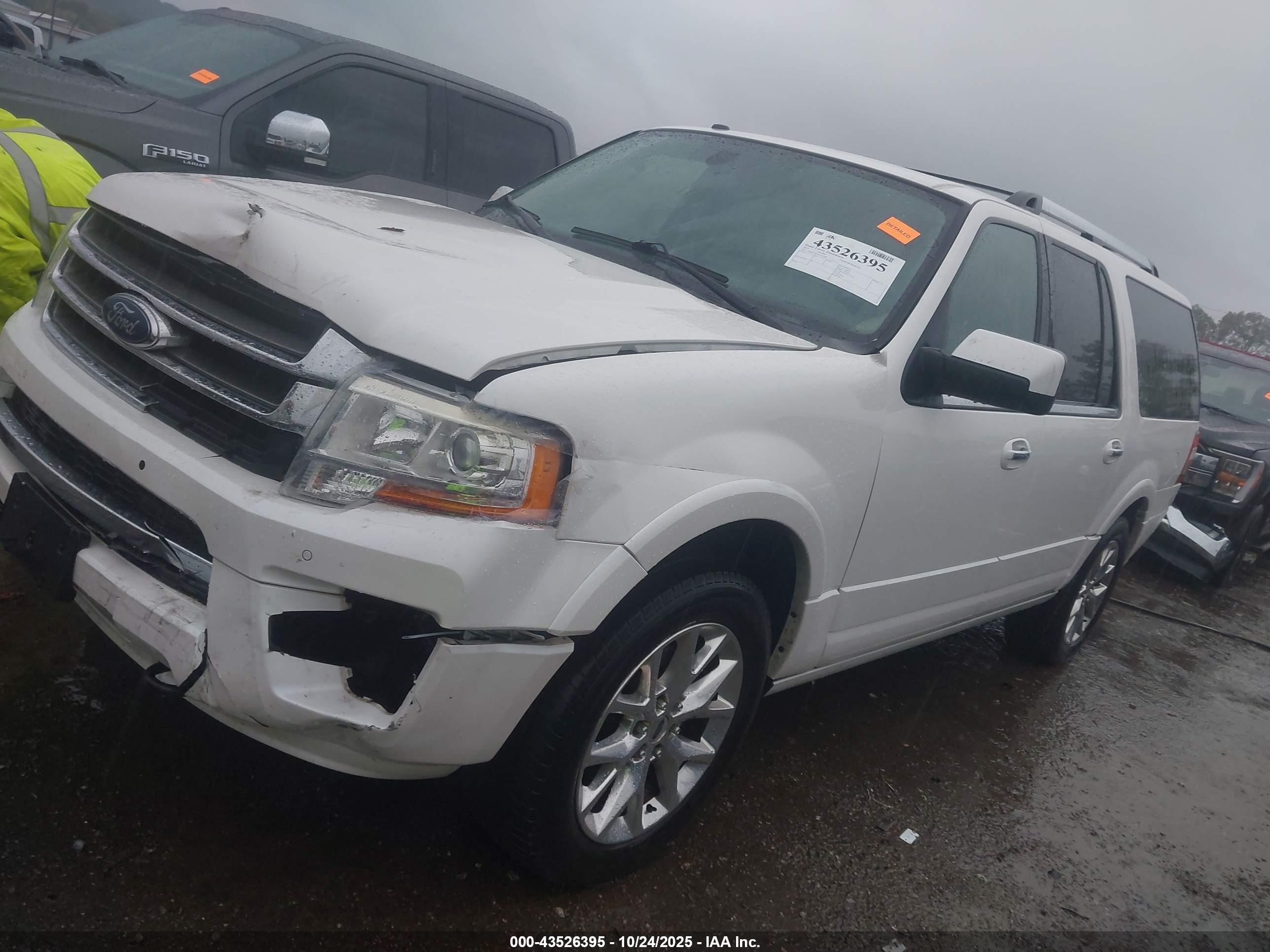 2015 Ford Expedition El Limited White vin: 1FMJK2AT6FEF13005