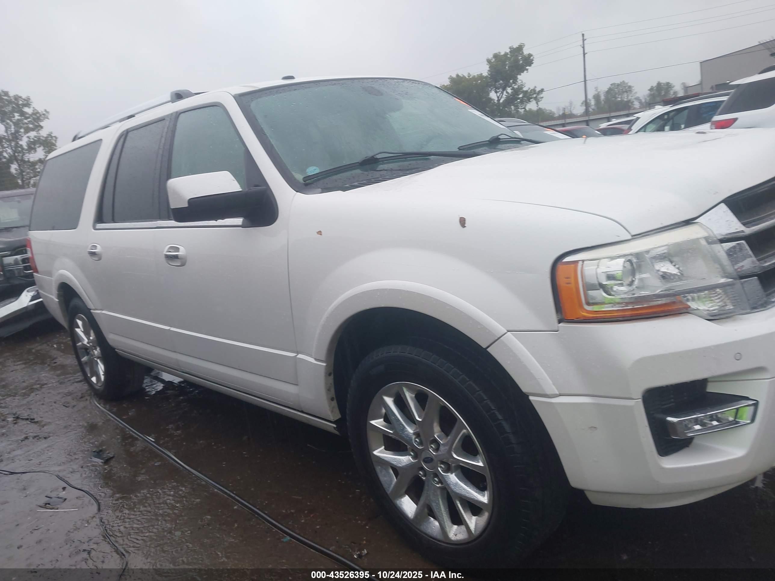 2015 Ford Expedition El Limited White vin: 1FMJK2AT6FEF13005