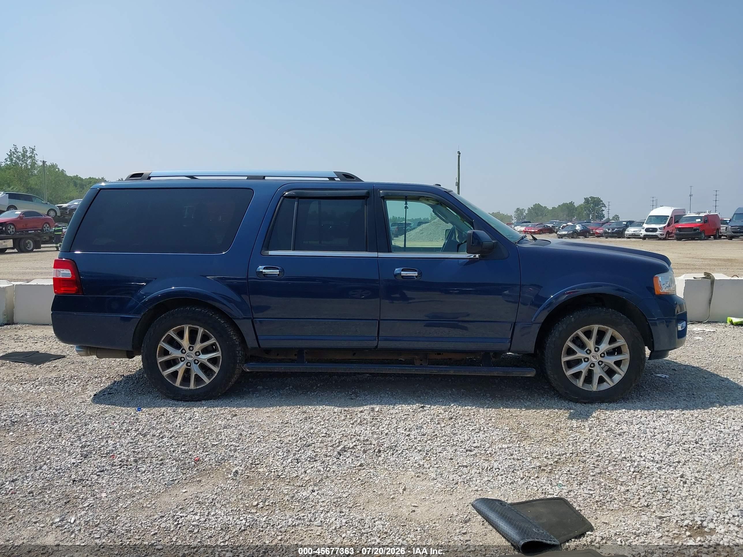 2015 Ford Expedition Max Limited Blue vin: 1FMJK2AT7FEF45901