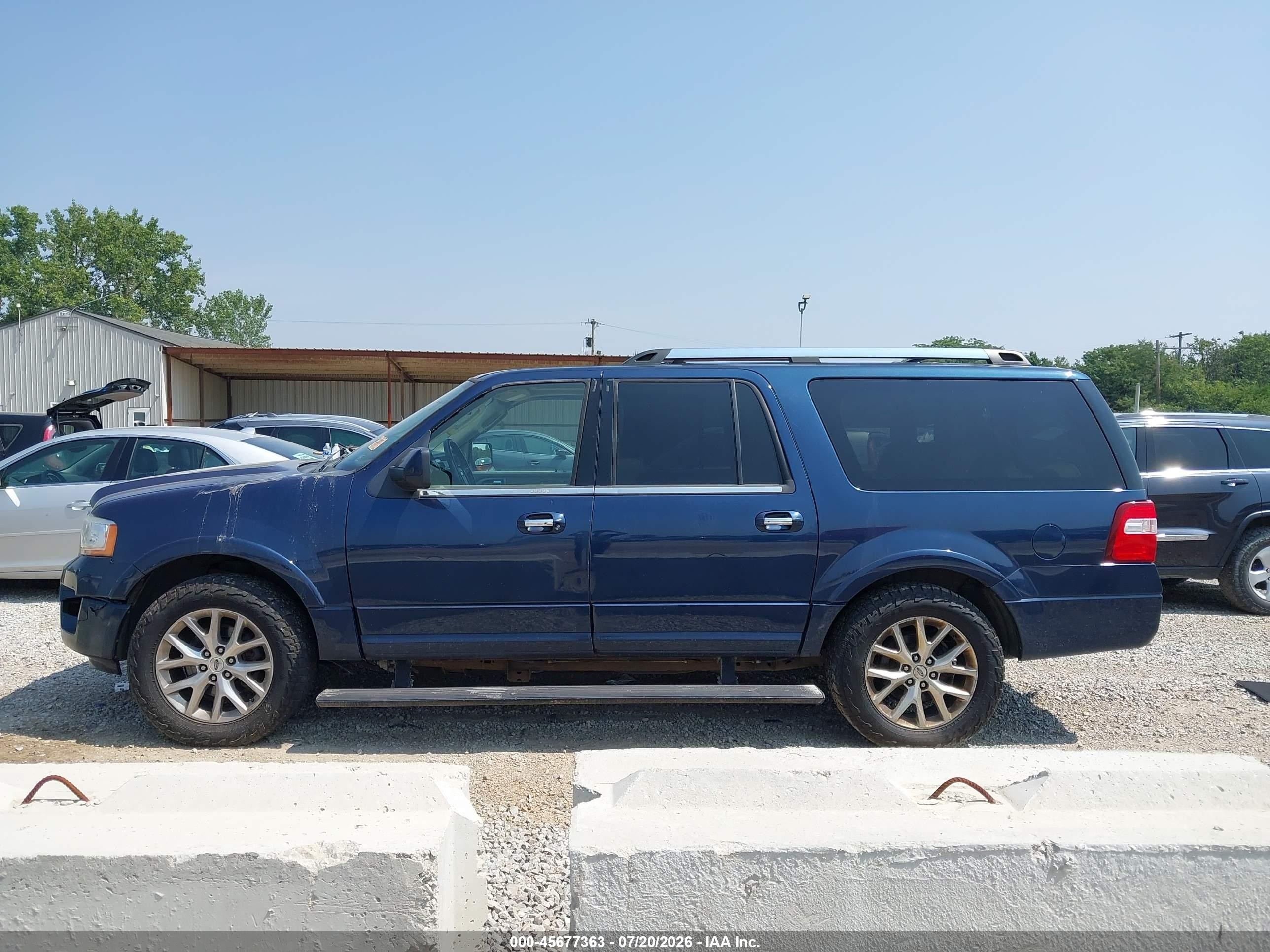 2015 Ford Expedition Max Limited Blue vin: 1FMJK2AT7FEF45901