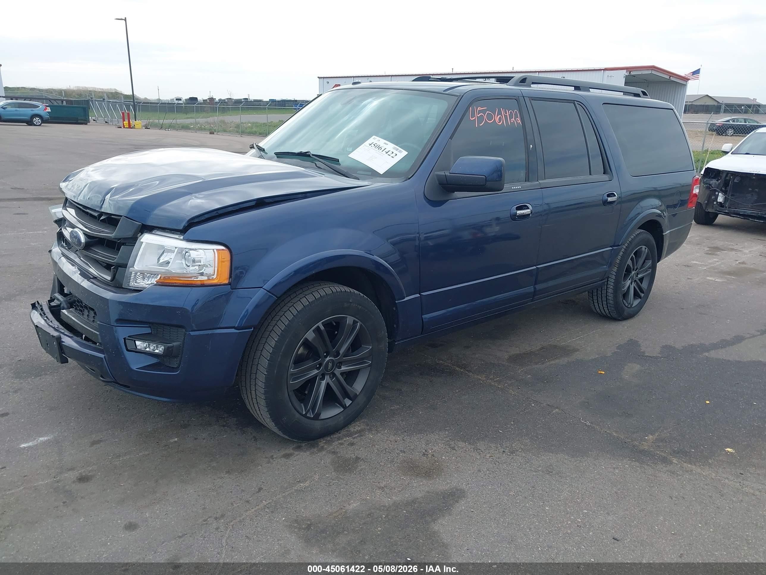 2015 Ford Expedition El Limited Blue vin: 1FMJK2AT8FEF00174