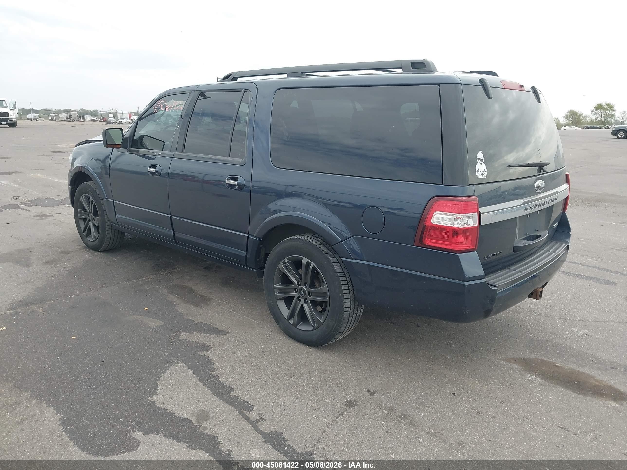 2015 Ford Expedition El Limited Blue vin: 1FMJK2AT8FEF00174