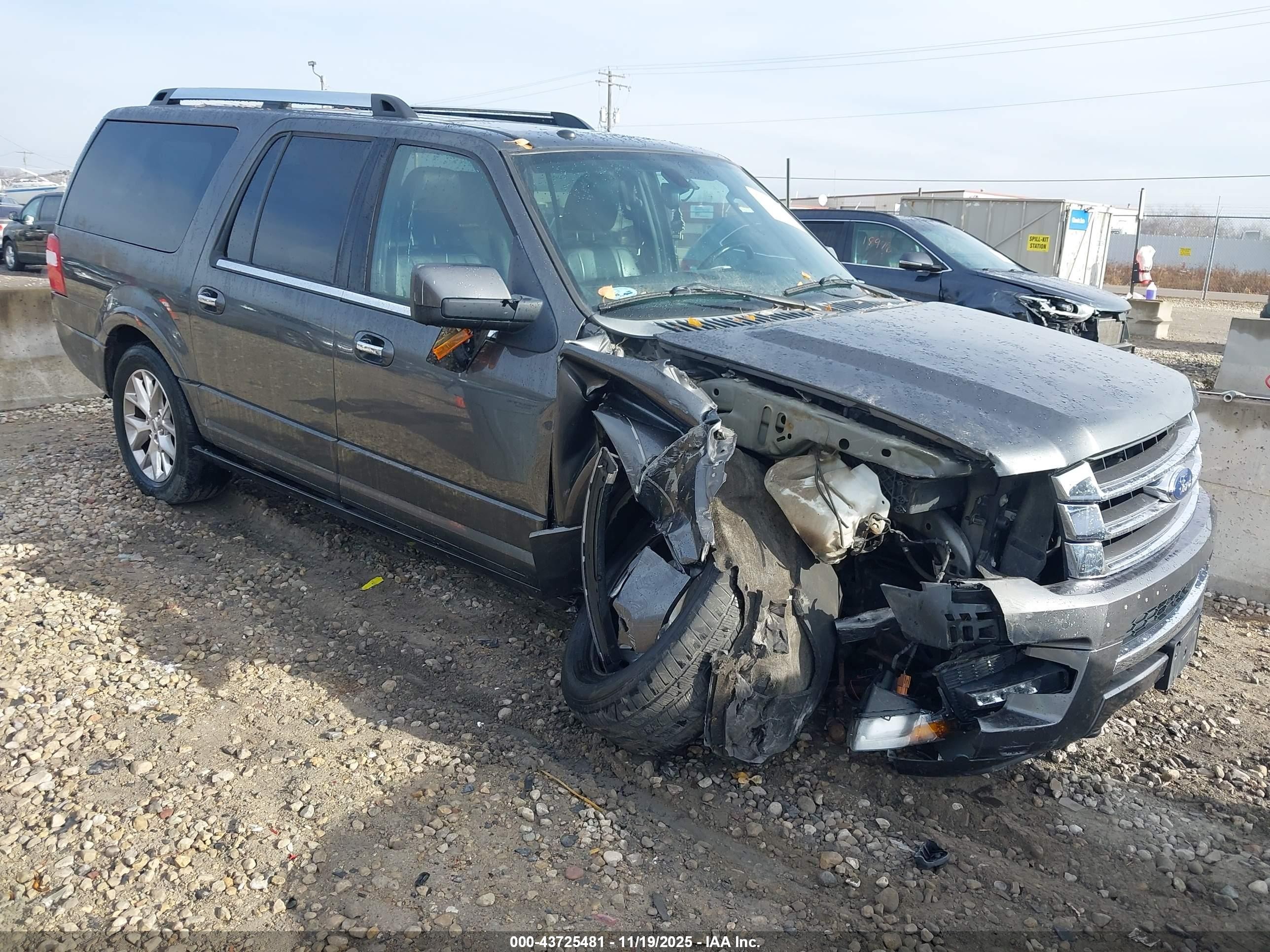 2015 Ford Expedition Max Limited Gray vin: 1FMJK2AT8FEF27133