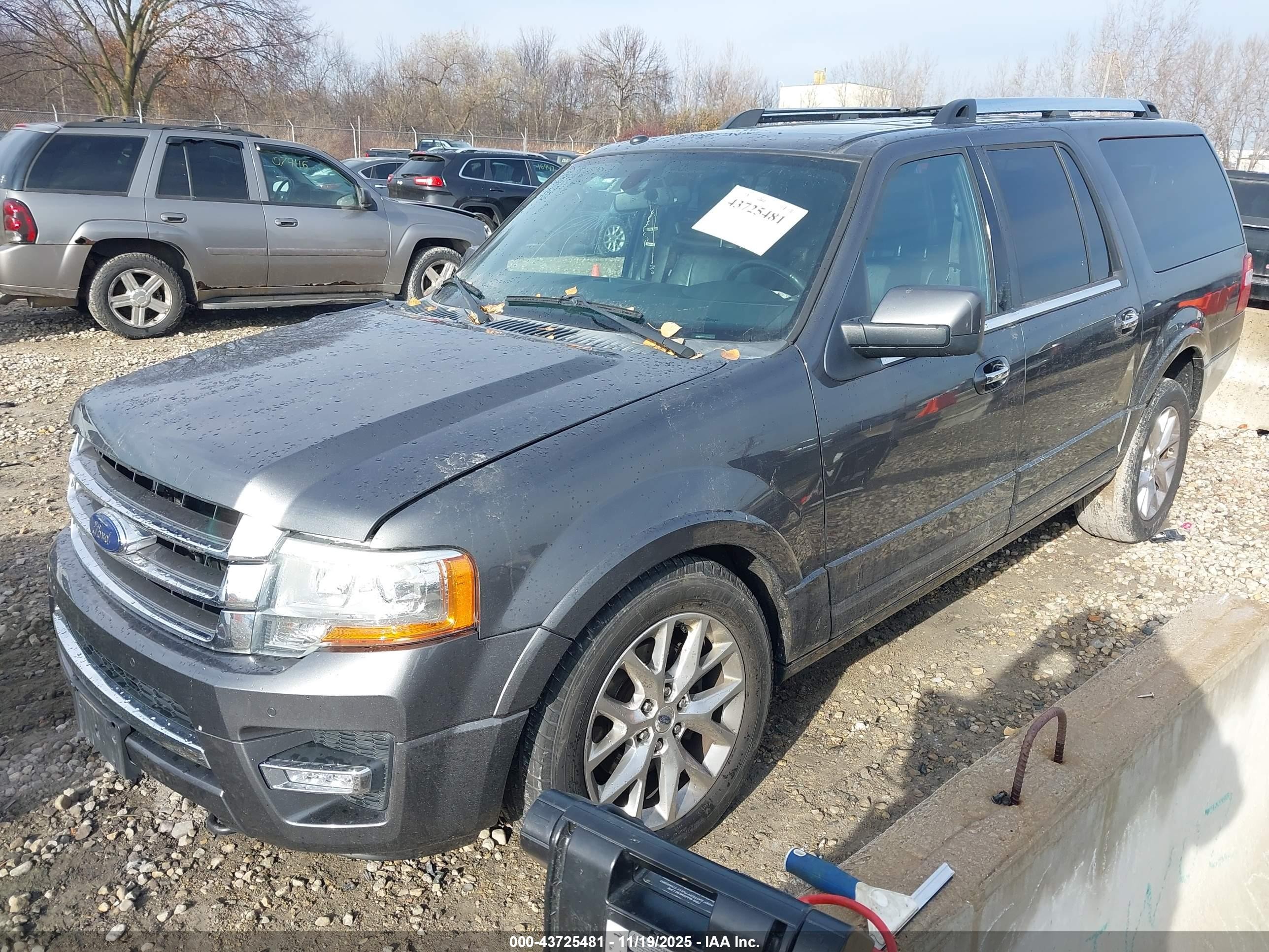 2015 Ford Expedition Max Limited Gray vin: 1FMJK2AT8FEF27133