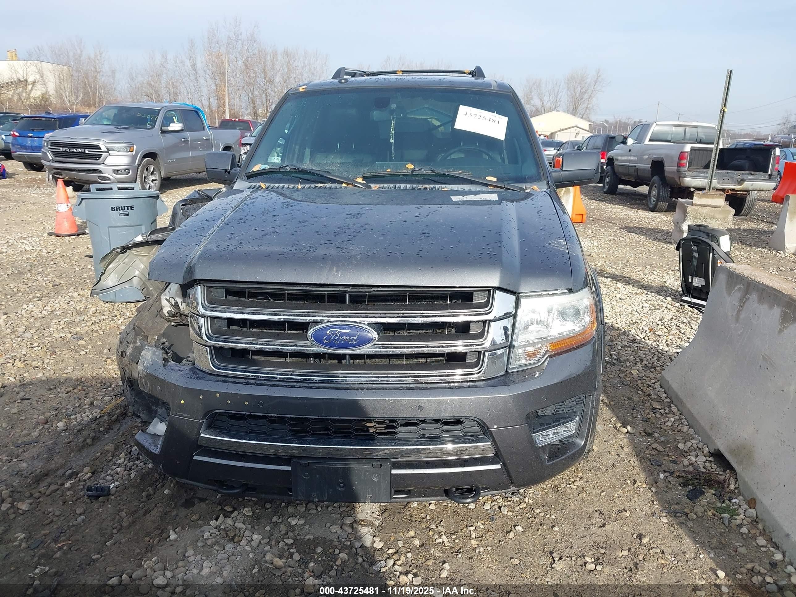 2015 Ford Expedition Max Limited Gray vin: 1FMJK2AT8FEF27133