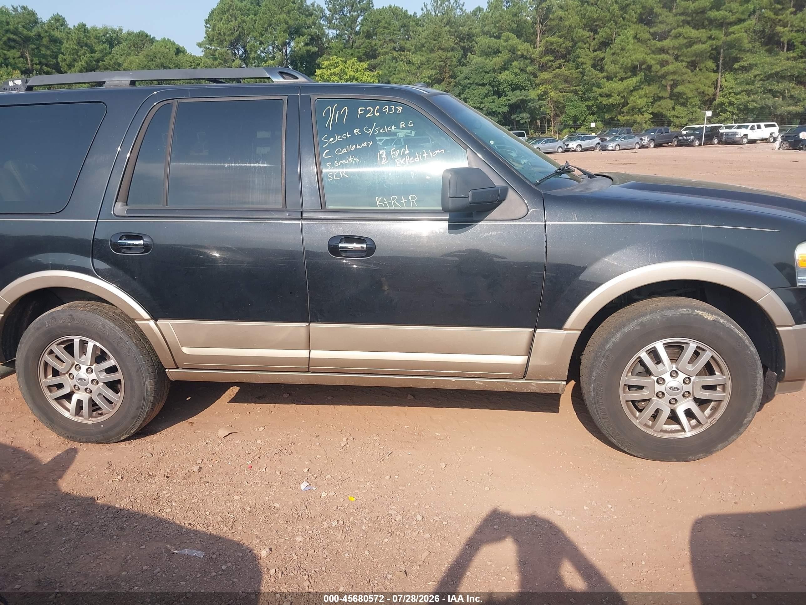 2013 Ford Expedition Xlt Black vin: 1FMJU1H50DEF26938