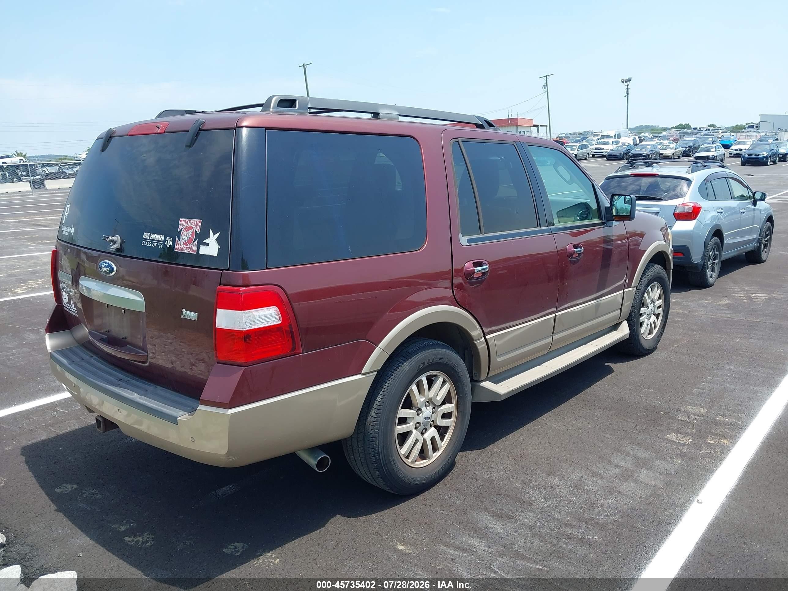 2012 Ford Expedition Xlt Red vin: 1FMJU1H51CEF21052