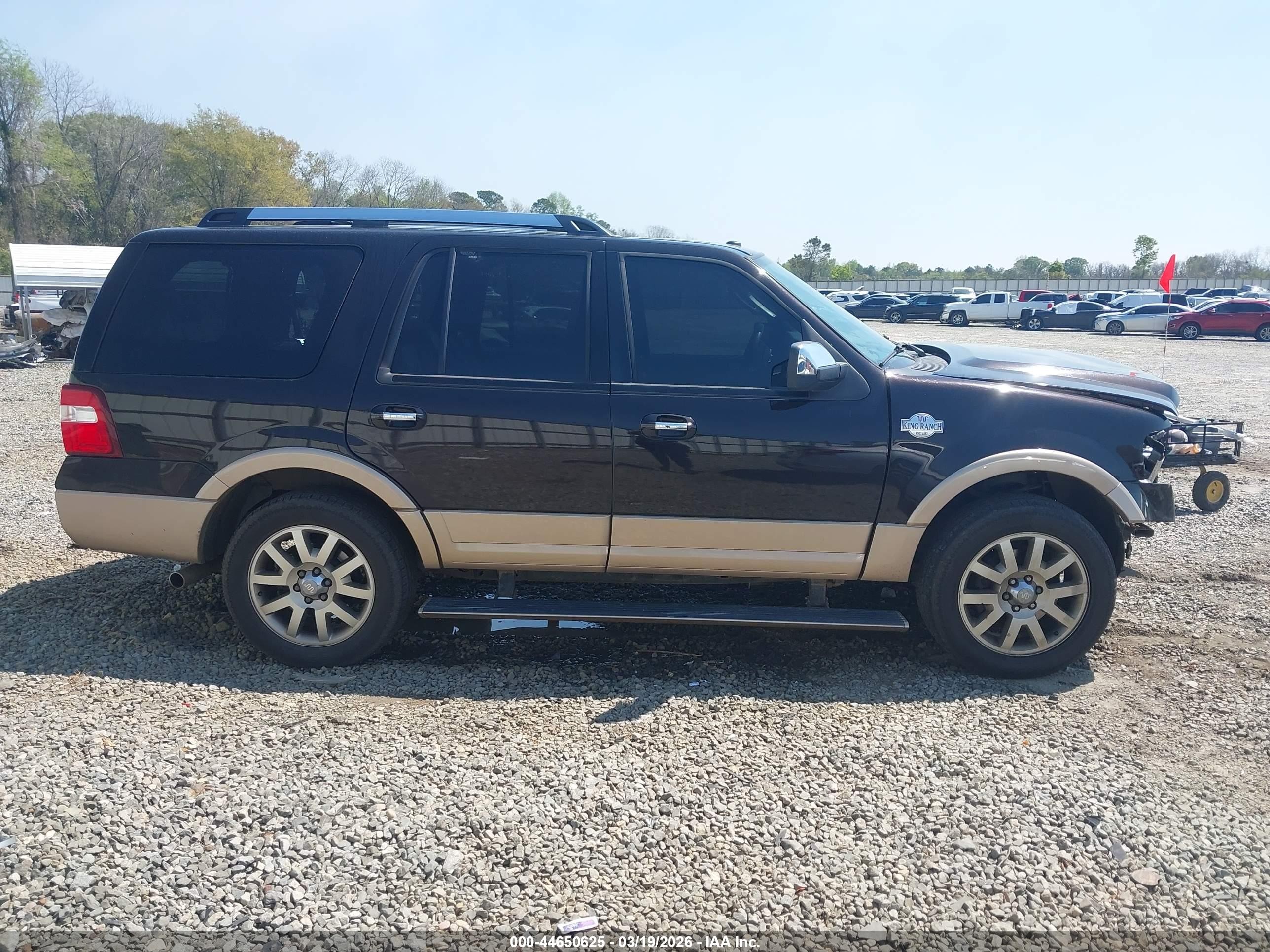 2013 Ford Expedition King Ranch Black vin: 1FMJU1H51DEF23109