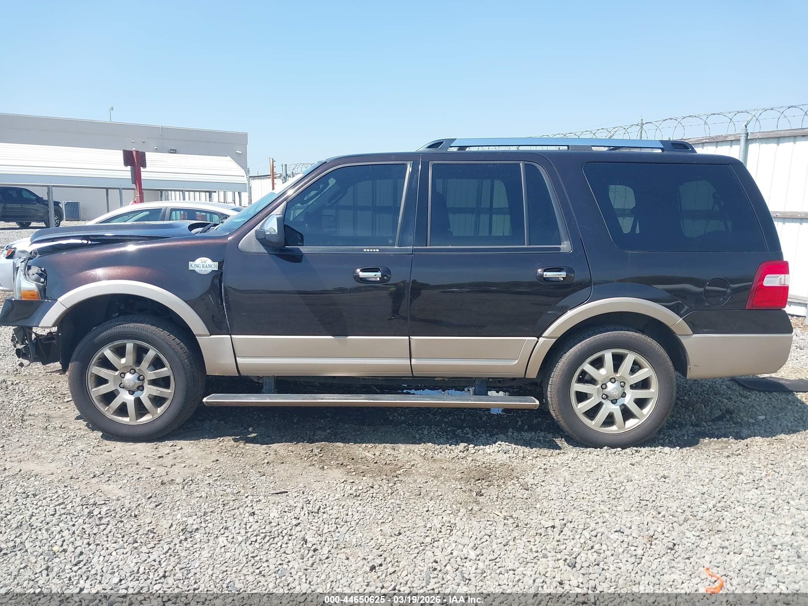 2013 Ford Expedition King Ranch Black vin: 1FMJU1H51DEF23109