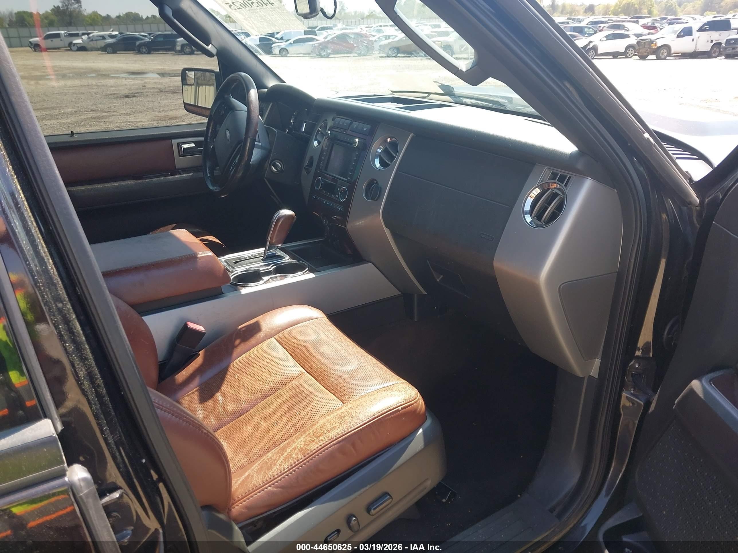 2013 Ford Expedition King Ranch Black vin: 1FMJU1H51DEF23109