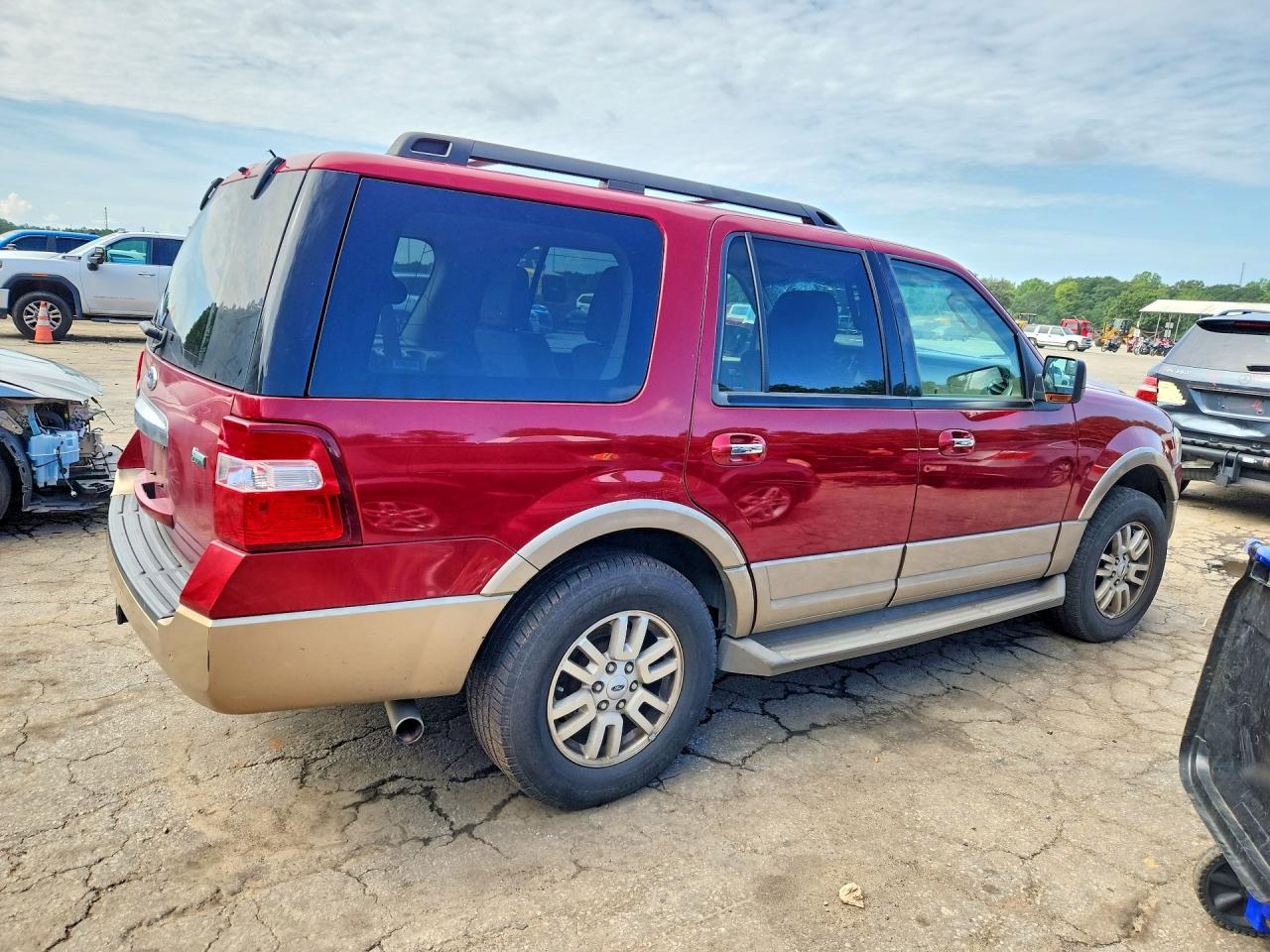 2014 Ford Expedition El Limited Red vin: 1FMJU1H51EEF21393