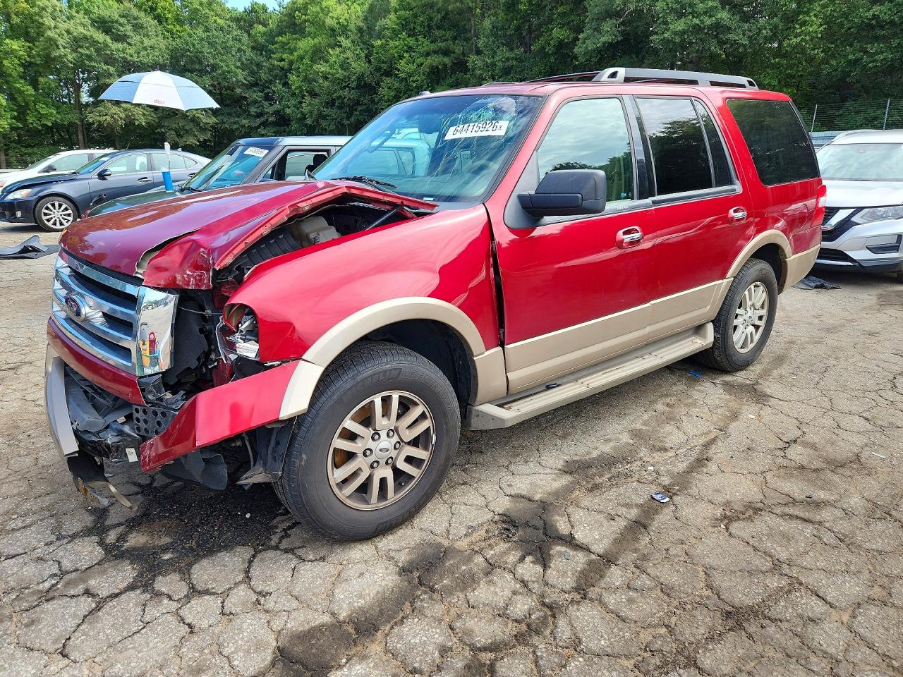 2014 Ford Expedition El Limited Red vin: 1FMJU1H51EEF21393