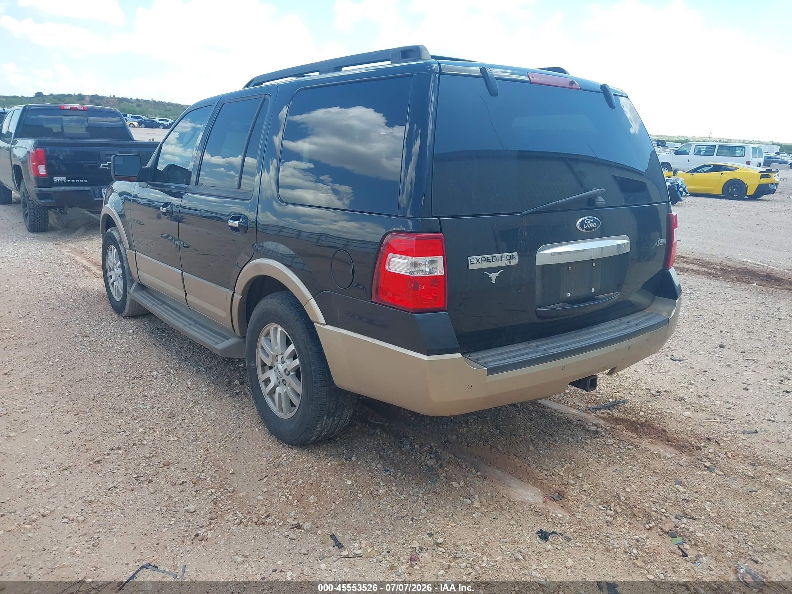 2012 Ford Expedition King Ranch/xlt Black vin: 1FMJU1H53CEF59320