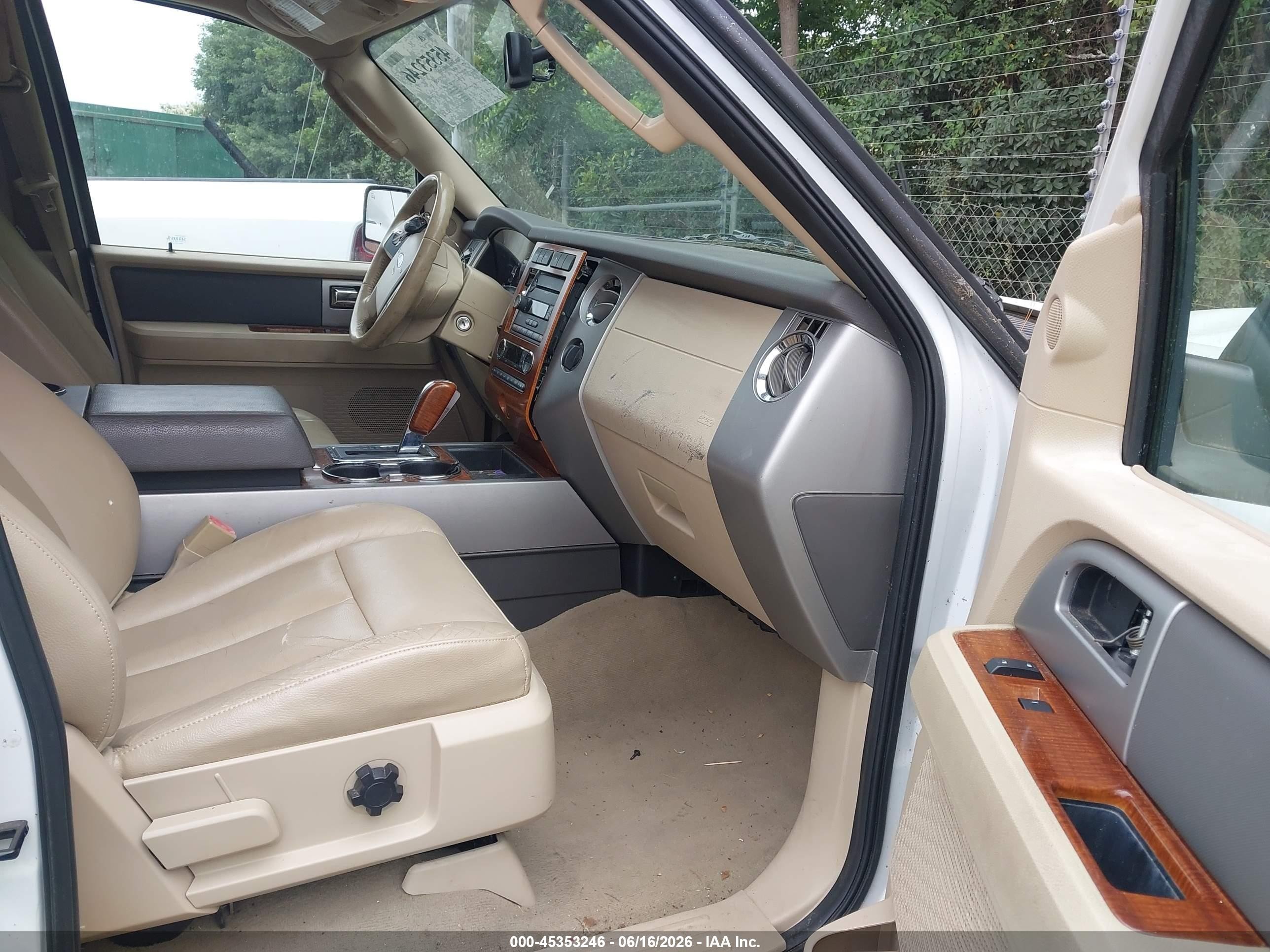 2010 Ford Expedition Eddie Bauer/king Ranch White vin: 1FMJU1H54AEA76612