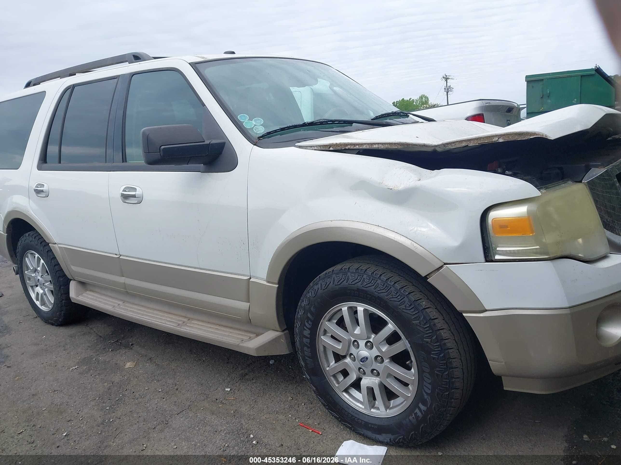 2010 Ford Expedition Eddie Bauer/king Ranch White vin: 1FMJU1H54AEA76612