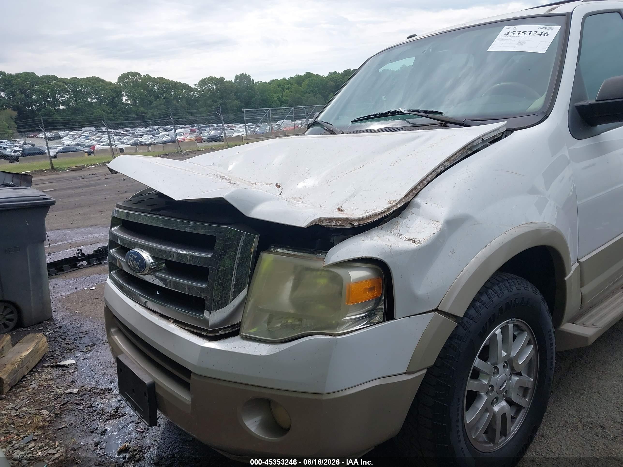 2010 Ford Expedition Eddie Bauer/king Ranch White vin: 1FMJU1H54AEA76612