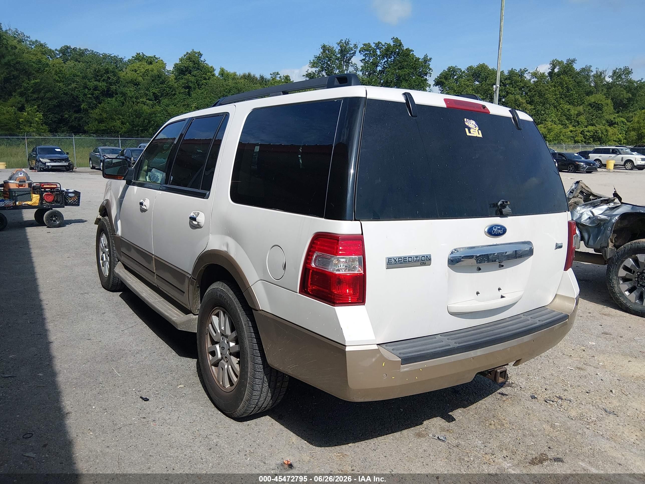 2012 Ford Expedition King Ranch/xlt White vin: 1FMJU1H54CEF09526