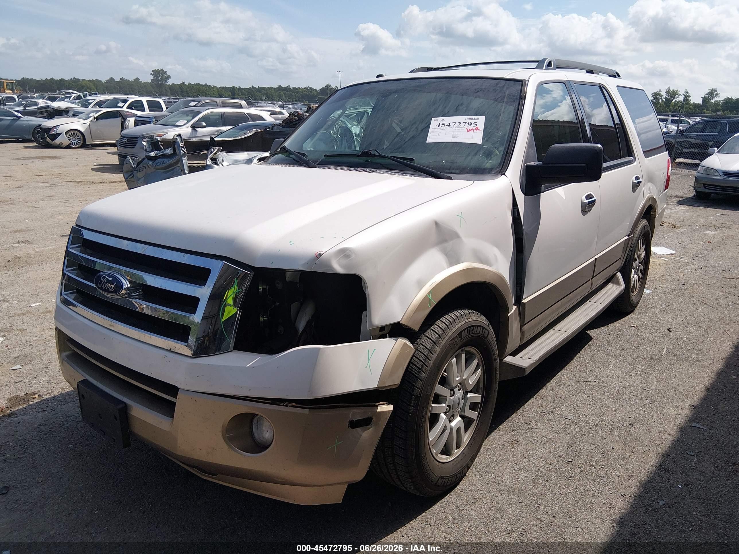 2012 Ford Expedition King Ranch/xlt White vin: 1FMJU1H54CEF09526