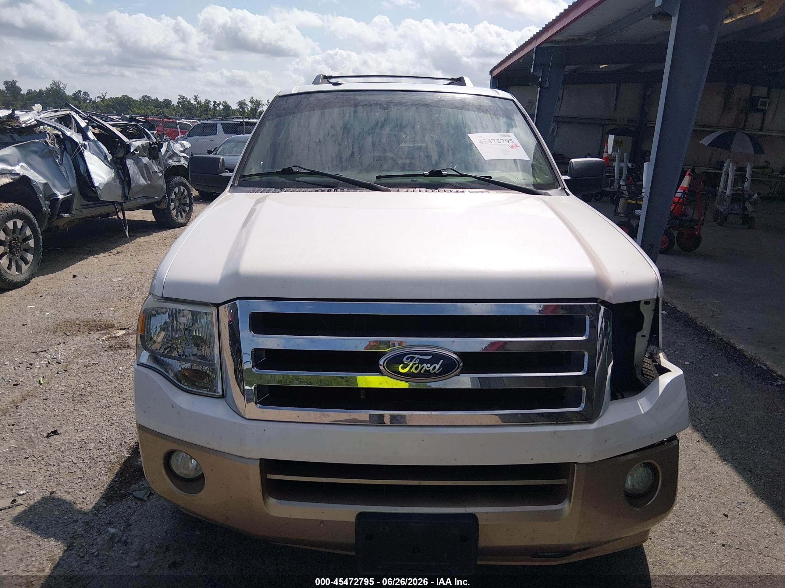 2012 Ford Expedition King Ranch/xlt White vin: 1FMJU1H54CEF09526