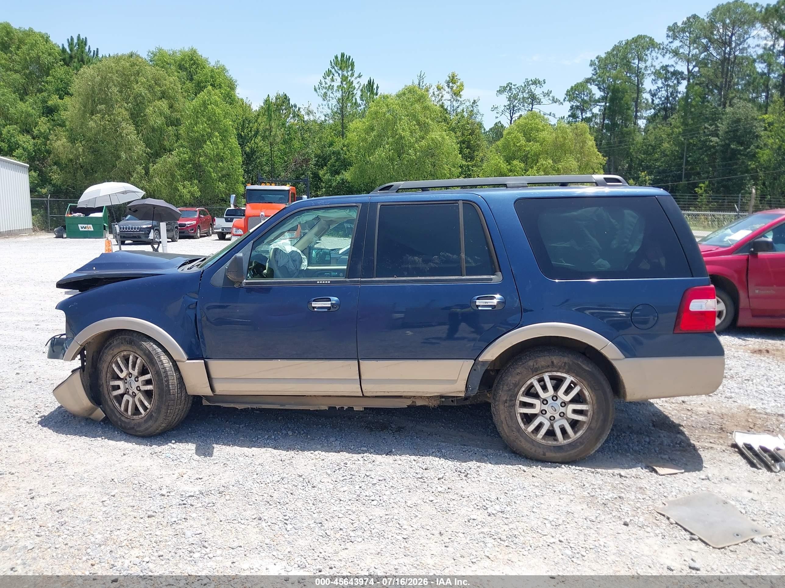 2013 Ford Expedition Xlt Синий vin: 1FMJU1H54DEF21421