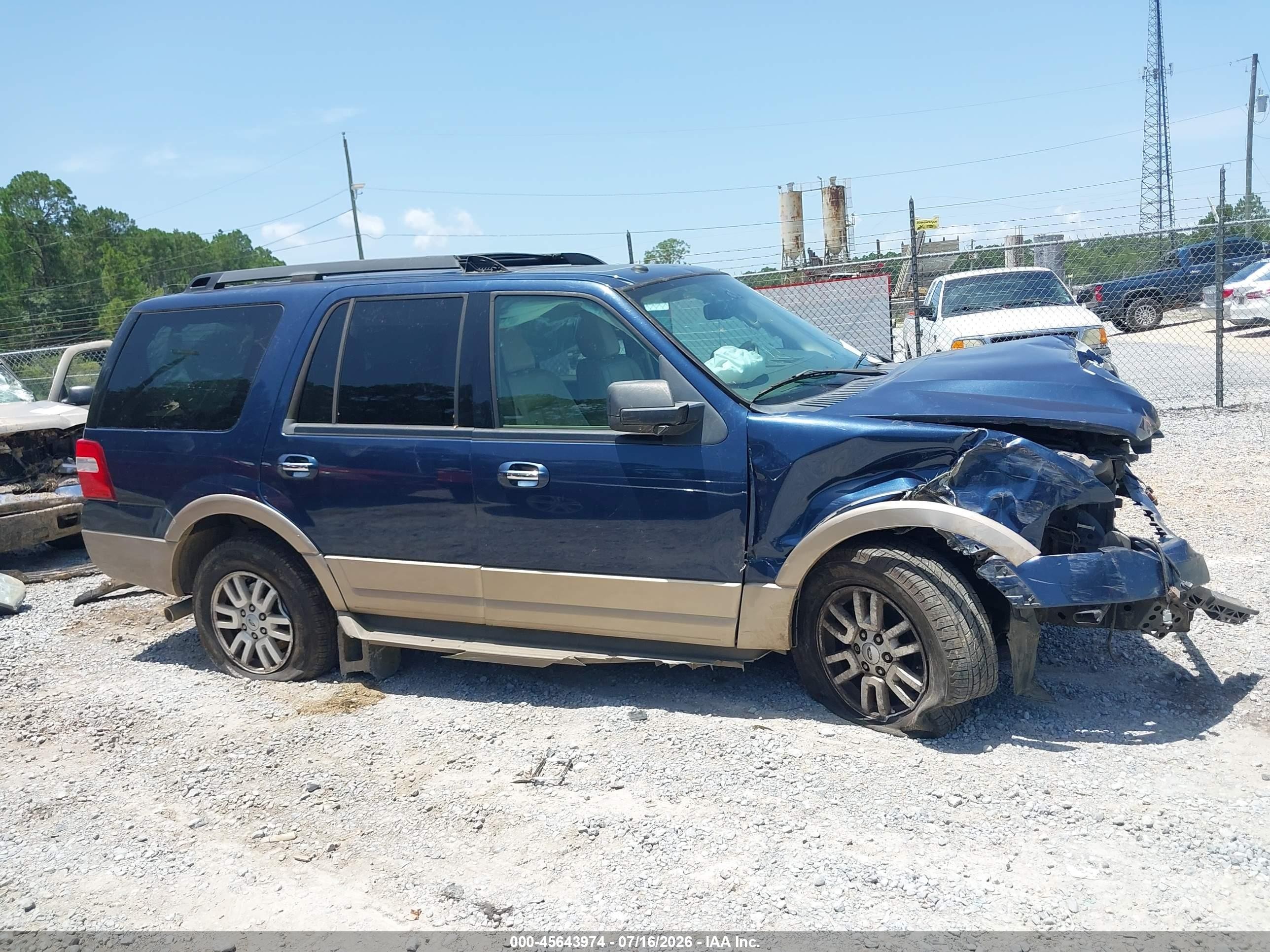 2013 Ford Expedition Xlt Синий vin: 1FMJU1H54DEF21421