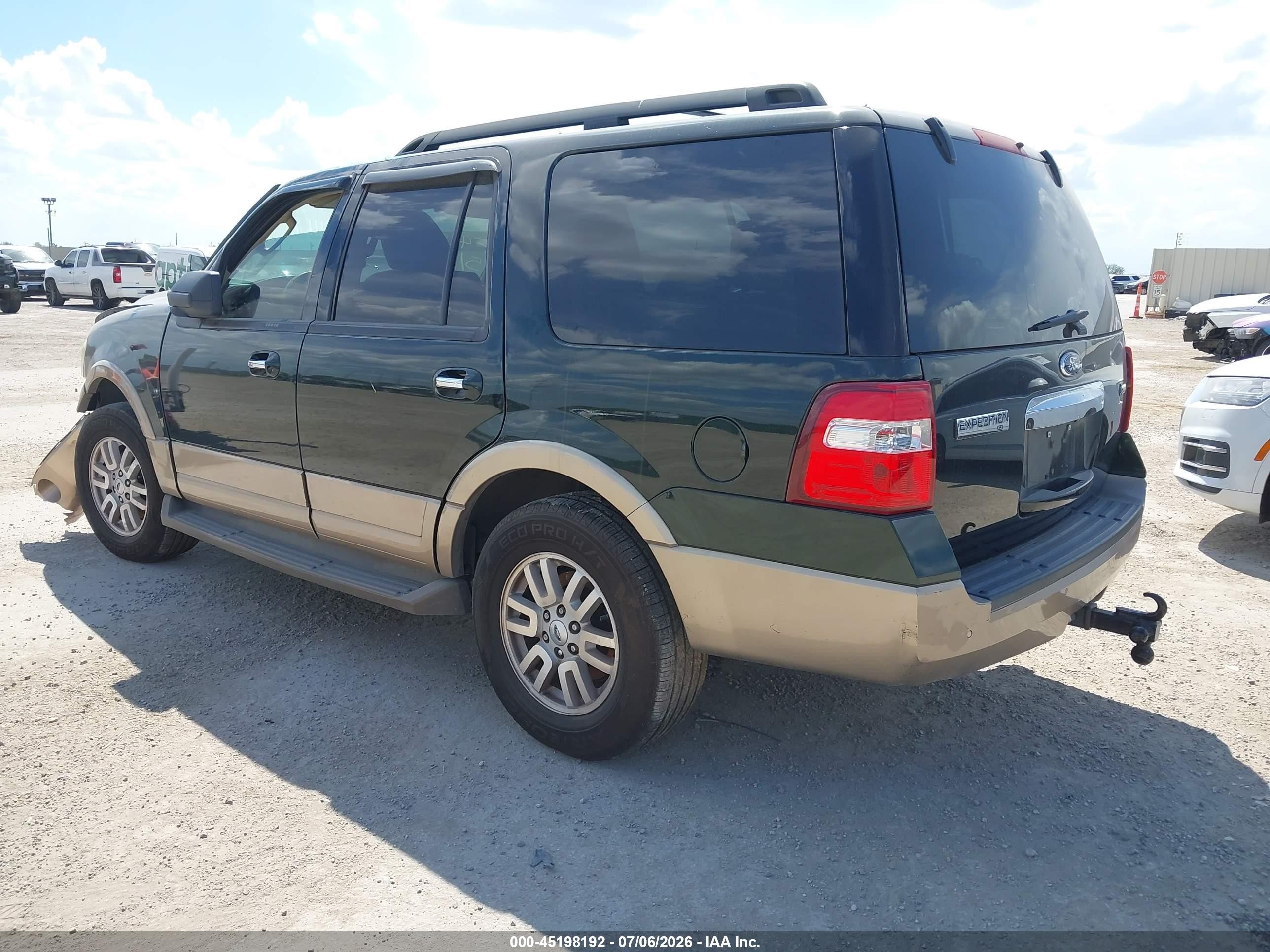 2013 Ford Expedition Xlt Green vin: 1FMJU1H55DEF42973