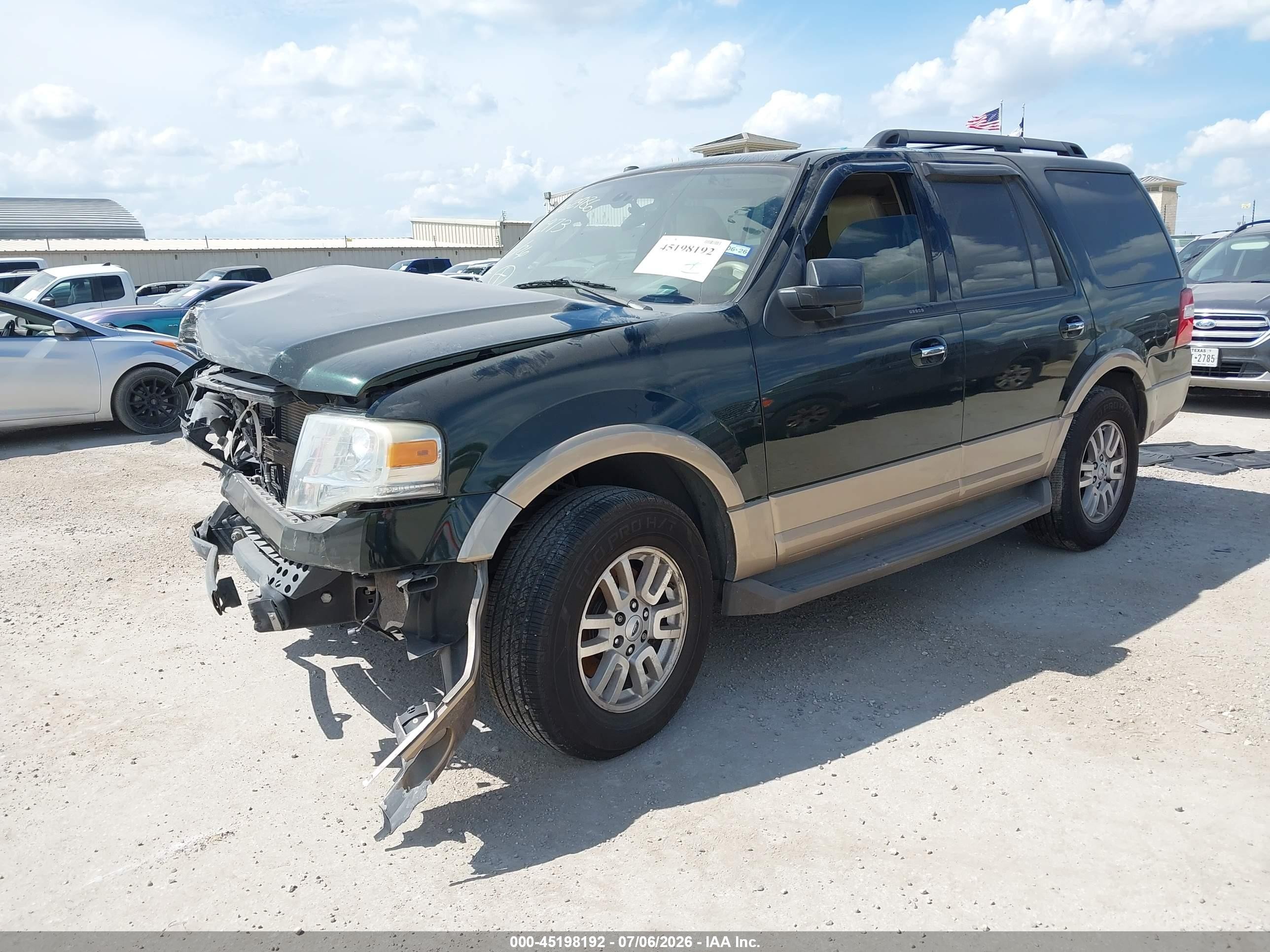 2013 Ford Expedition Xlt Green vin: 1FMJU1H55DEF42973
