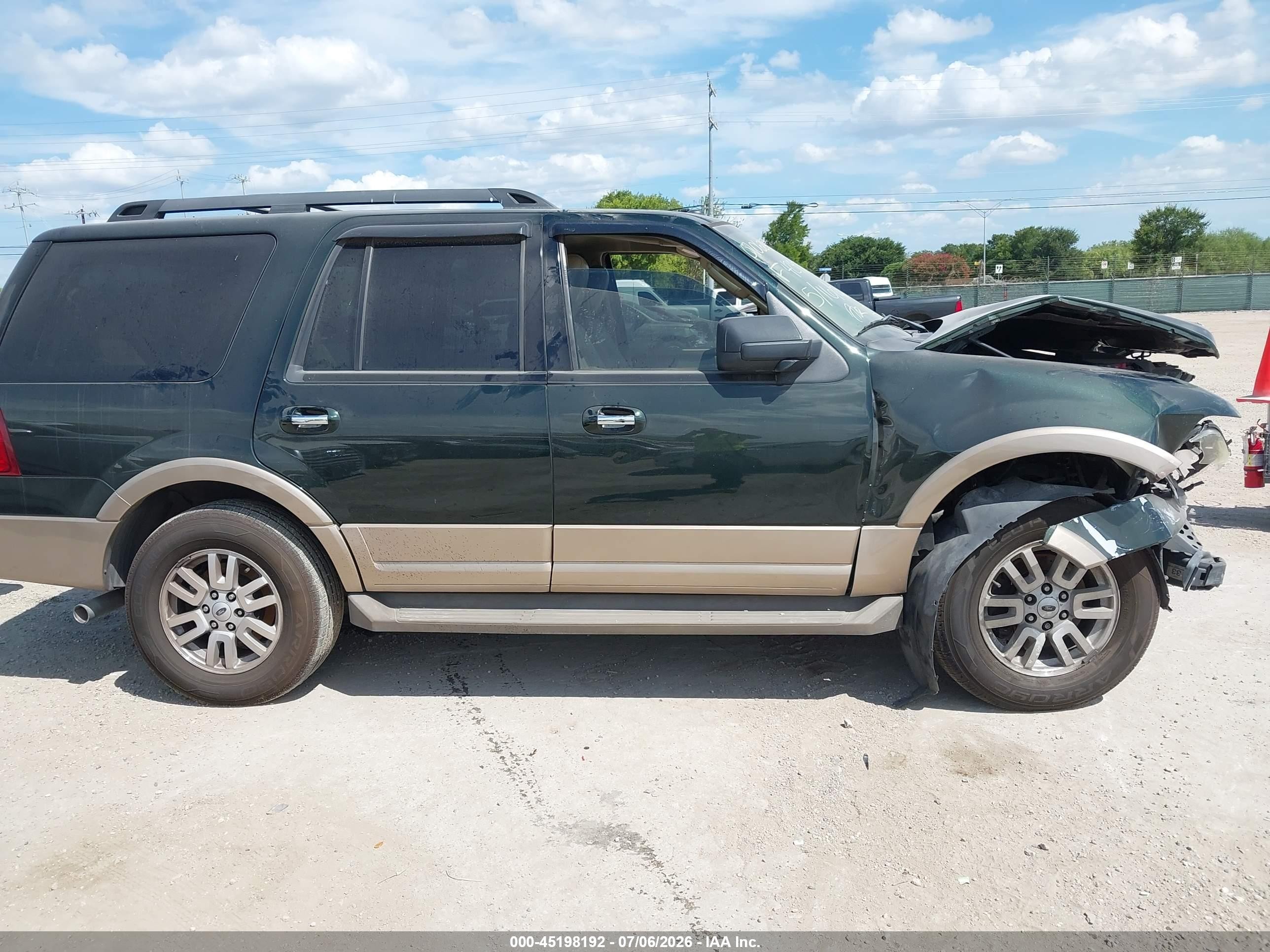 2013 Ford Expedition Xlt Green vin: 1FMJU1H55DEF42973