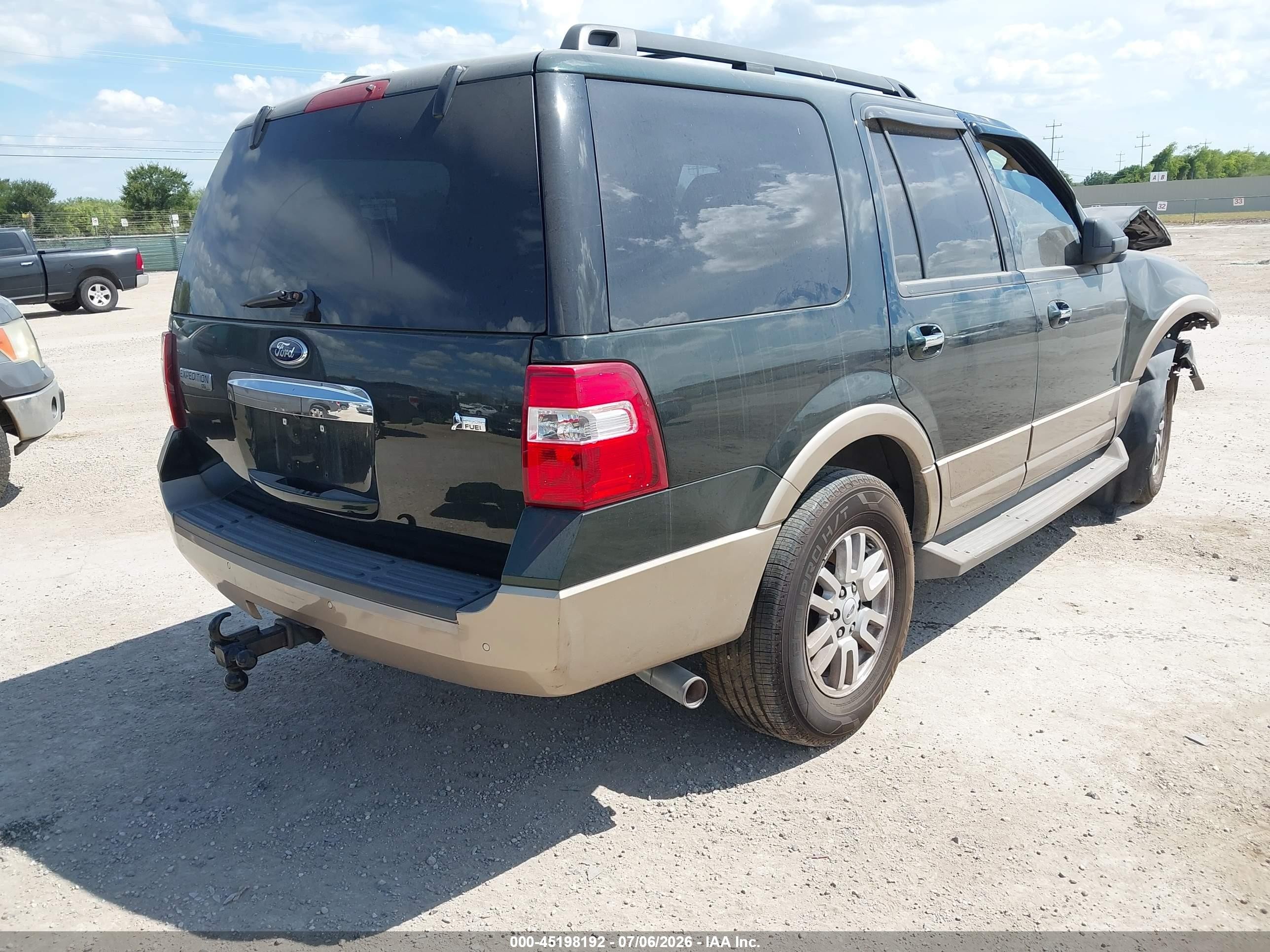2013 Ford Expedition Xlt Green vin: 1FMJU1H55DEF42973