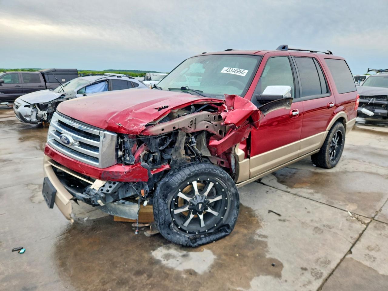 2014 Ford Expedition Xlt Red vin: 1FMJU1H55EEF10655