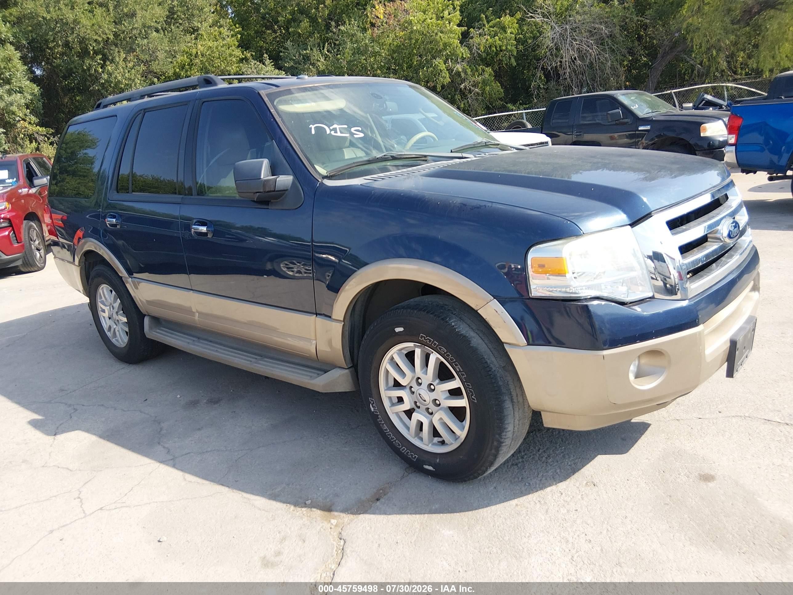 2014 Ford Expedition Xlt Синий vin: 1FMJU1H57EEF22970