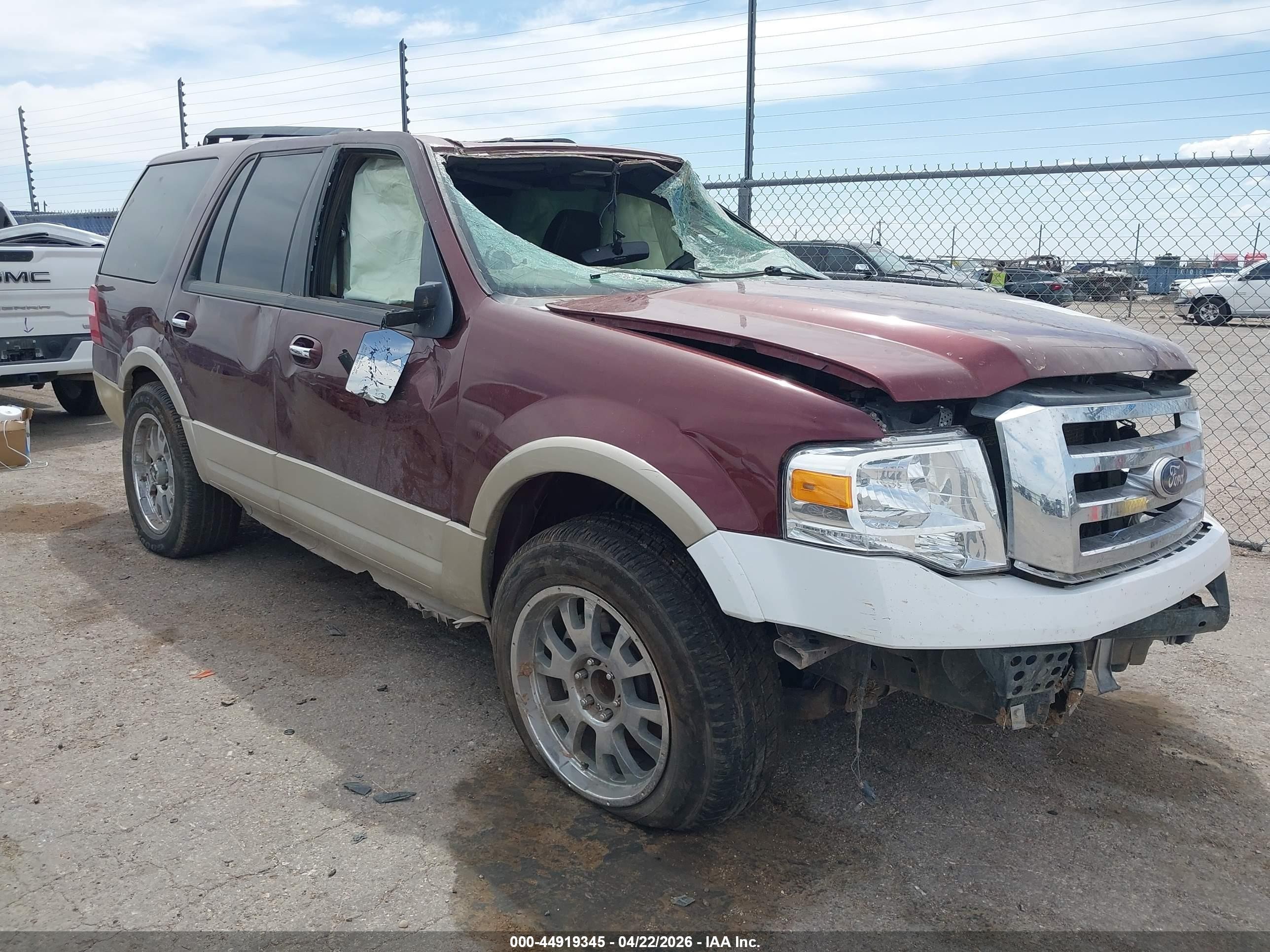 2010 Ford Expedition Eddie Bauer/king Ranch Maroon vin: 1FMJU1H58AEA71414