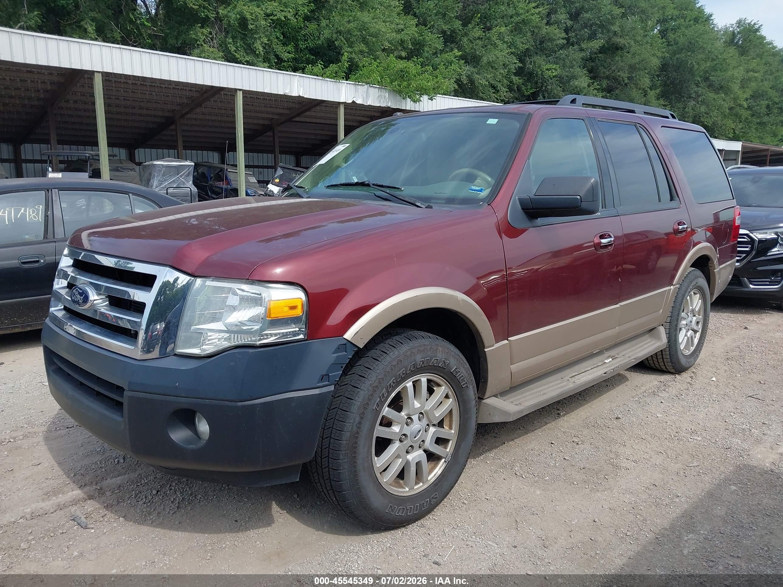 2013 Ford Expedition King Ranch/xlt Burgundy vin: 1FMJU1H58DEF01687