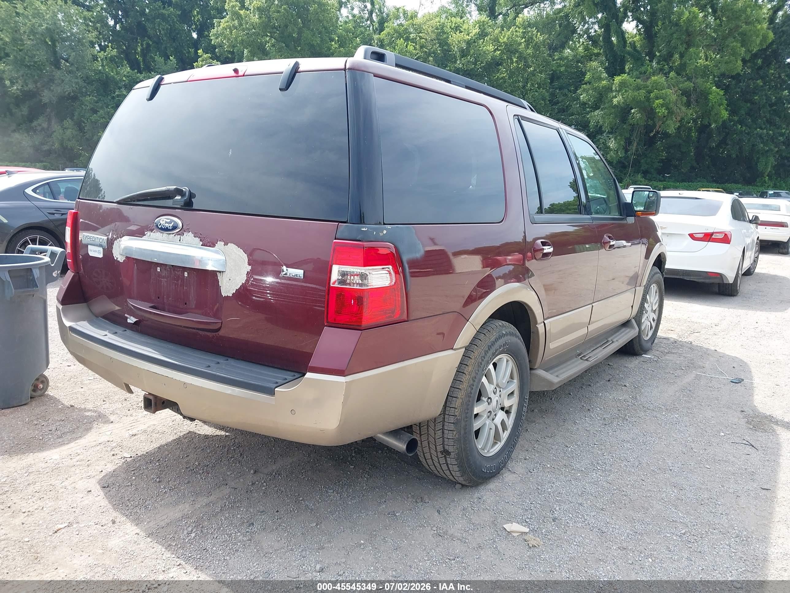 2013 Ford Expedition King Ranch/xlt Burgundy vin: 1FMJU1H58DEF01687