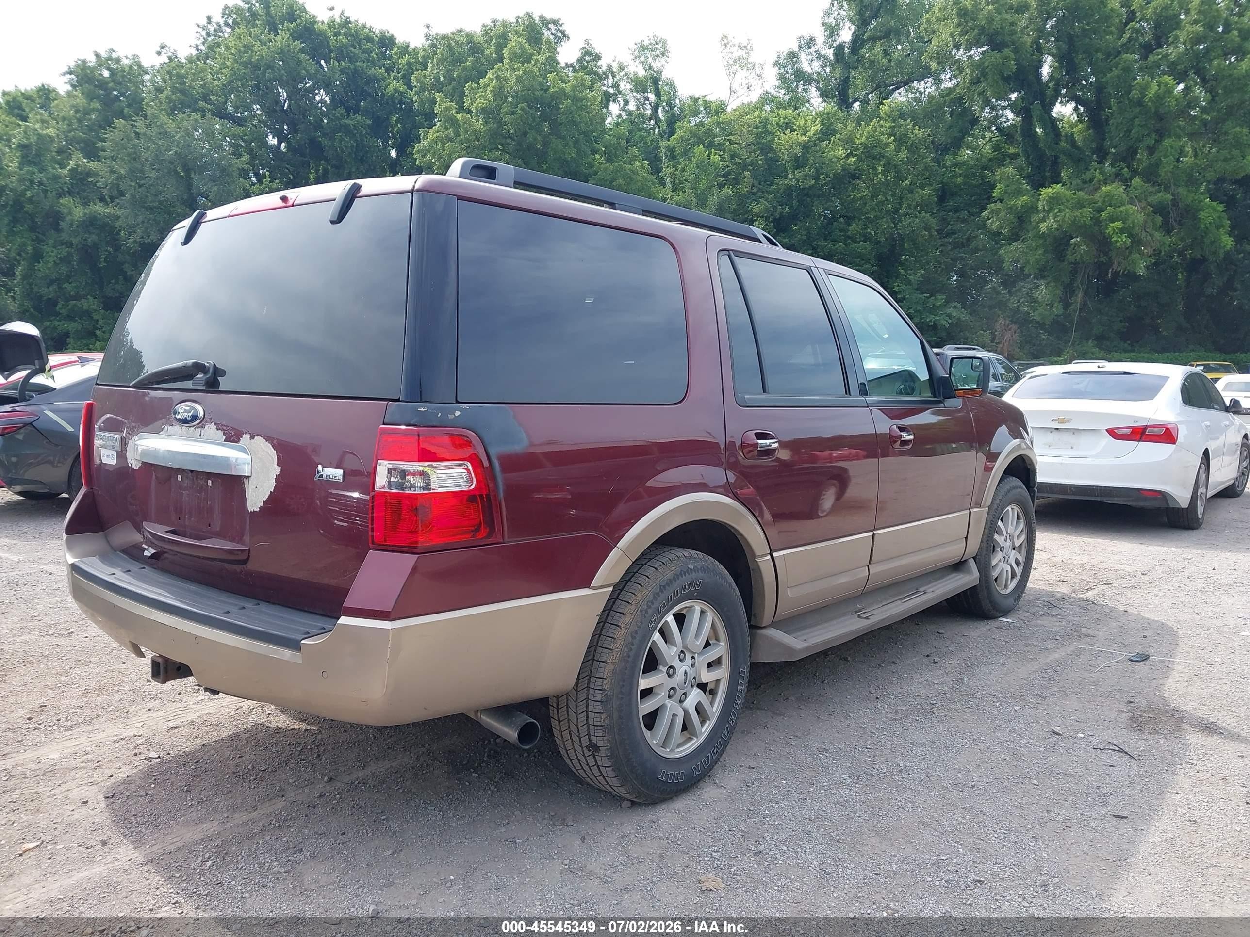 2013 Ford Expedition King Ranch/xlt Burgundy vin: 1FMJU1H58DEF01687