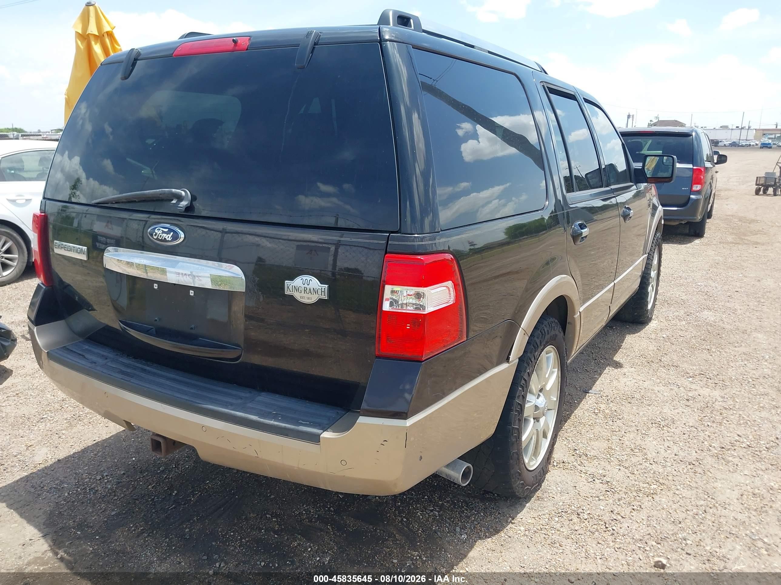 2013 Ford Expedition King Ranch Black vin: 1FMJU1H58DEF07926