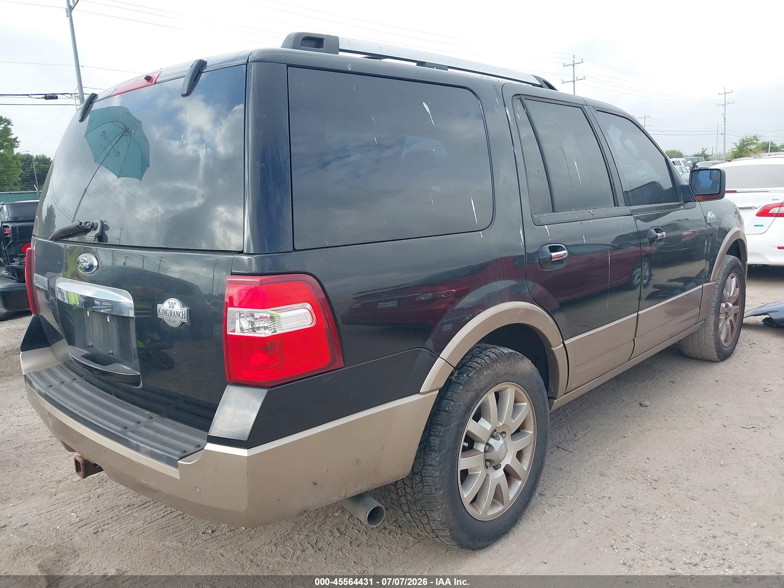 2014 Ford Expedition King Ranch Black vin: 1FMJU1H58EEF14618