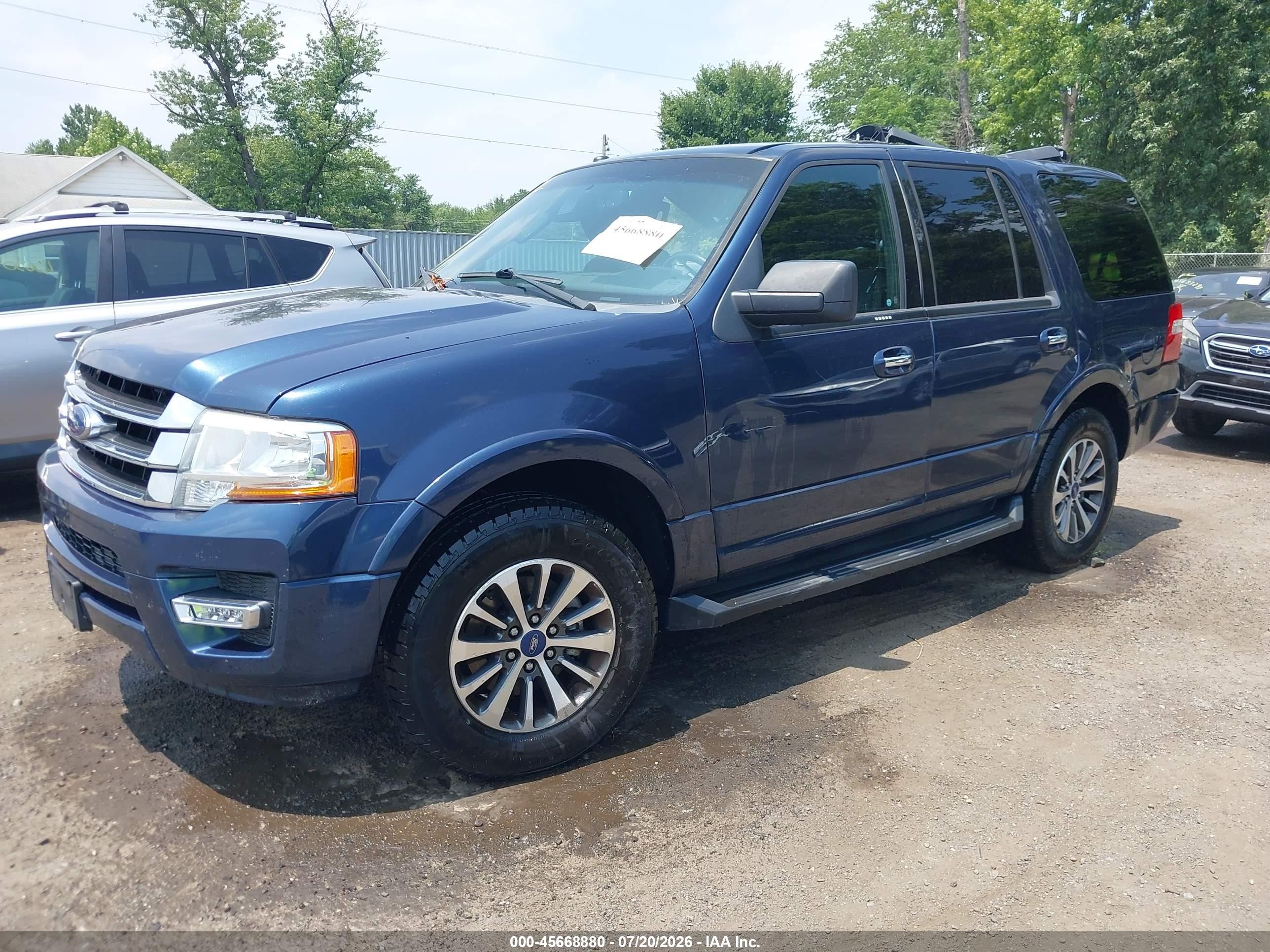 2015 Ford Expedition Xlt Blue vin: 1FMJU1HT4FEF49432