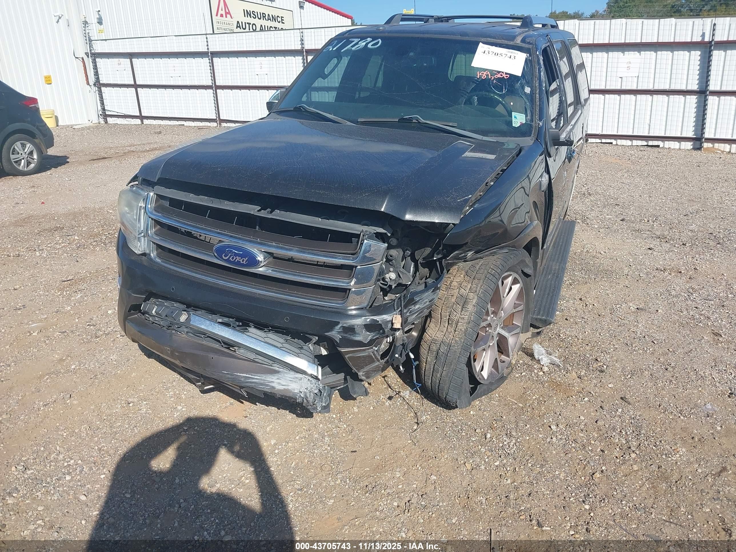 2015 Ford Expedition King Ranch Black vin: 1FMJU1HT5FEF37788