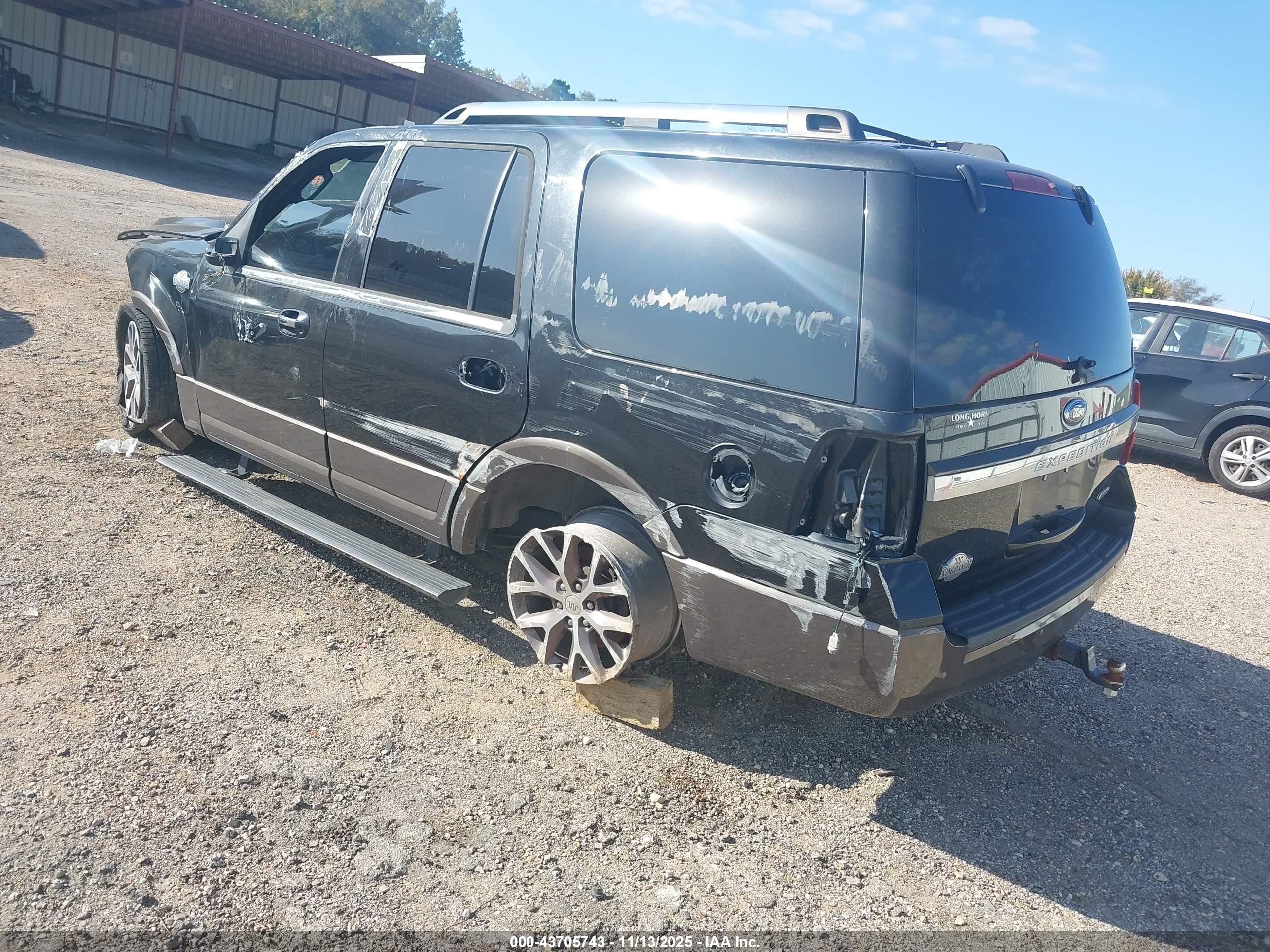 2015 Ford Expedition King Ranch Black vin: 1FMJU1HT5FEF37788