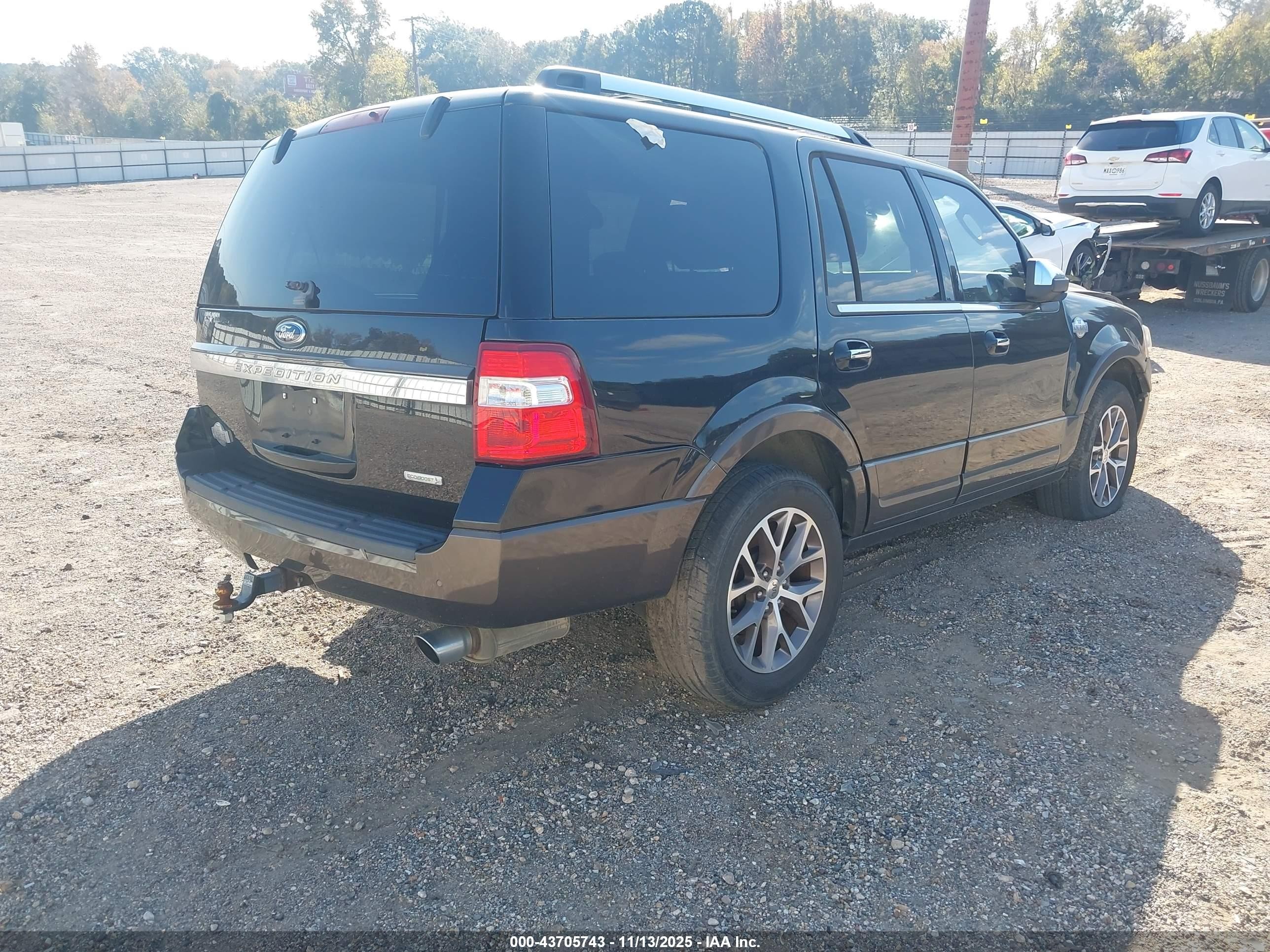 2015 Ford Expedition King Ranch Black vin: 1FMJU1HT5FEF37788