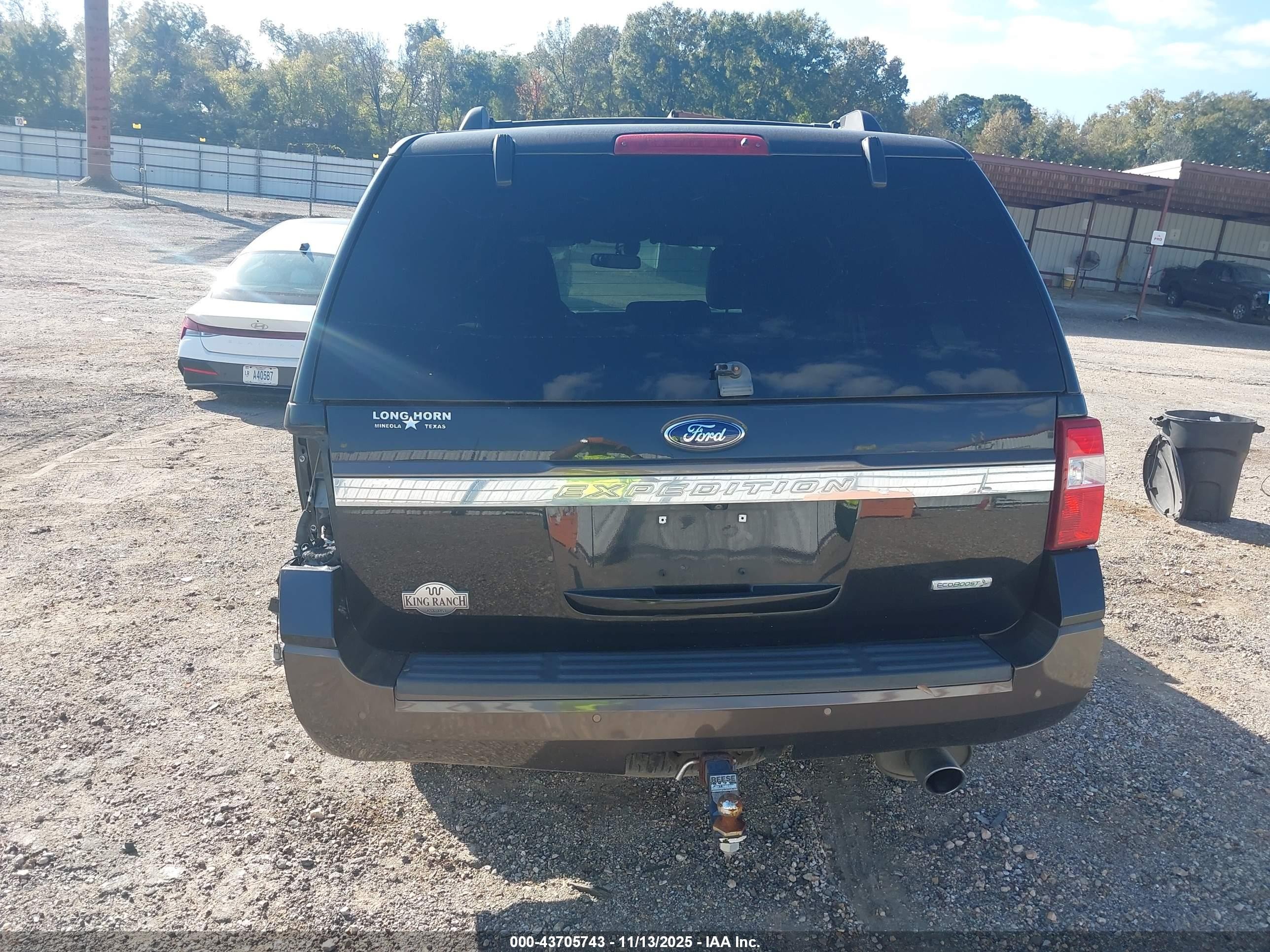 2015 Ford Expedition King Ranch Black vin: 1FMJU1HT5FEF37788