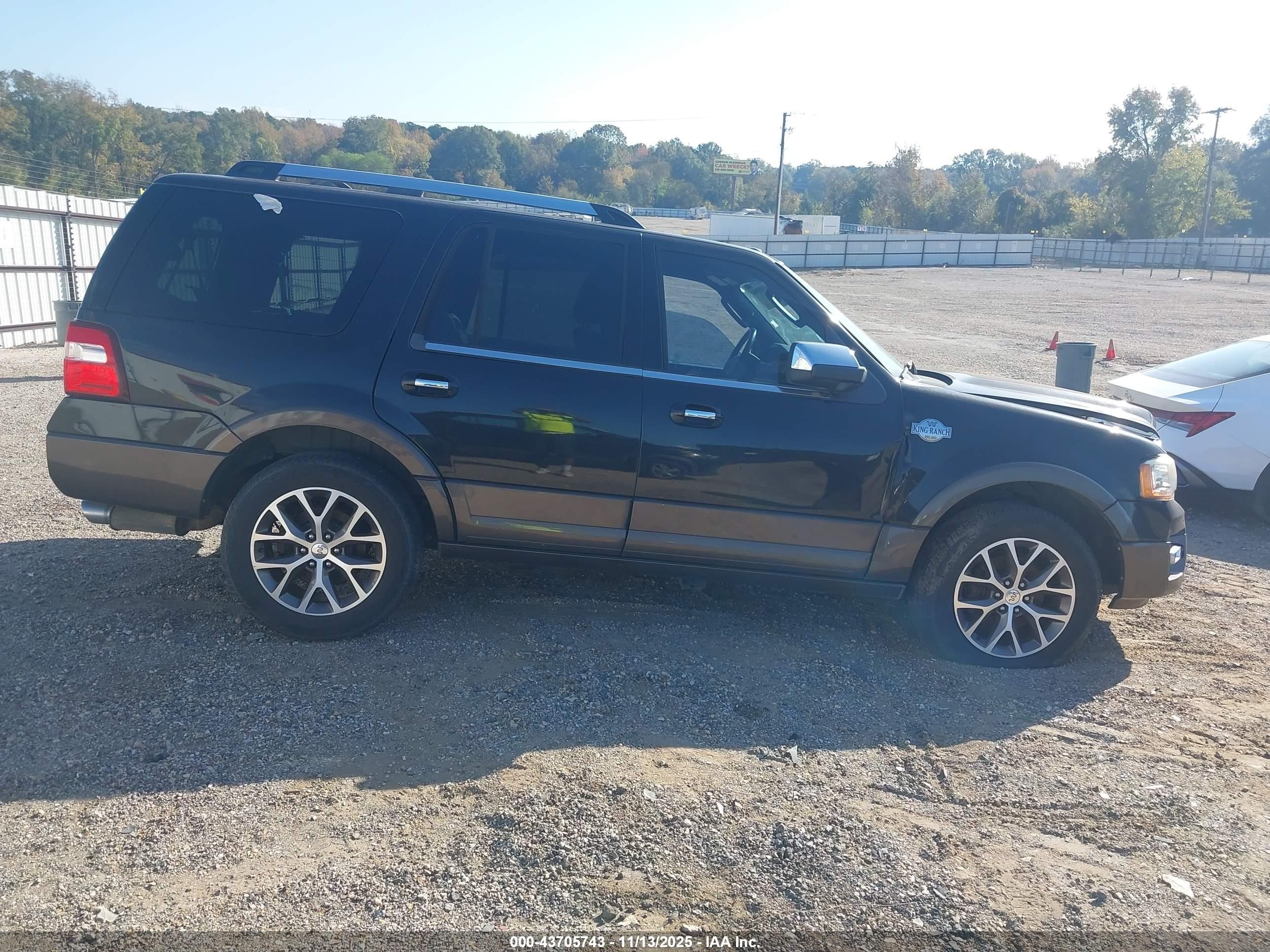 2015 Ford Expedition King Ranch Black vin: 1FMJU1HT5FEF37788